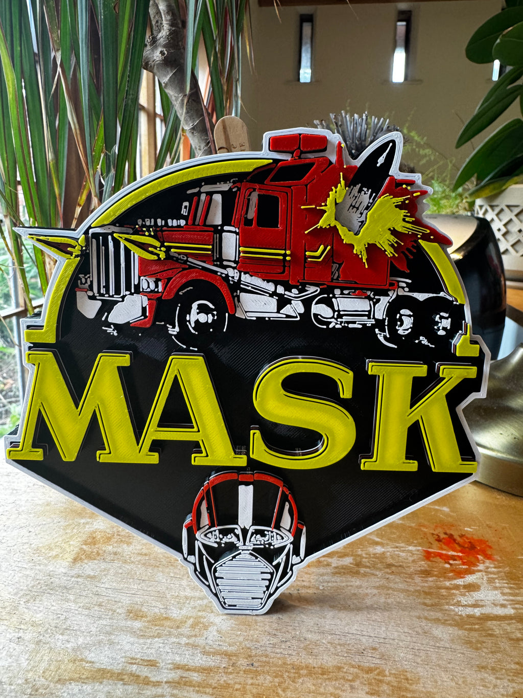 The Mask 3D Printed Movie Display Plaque