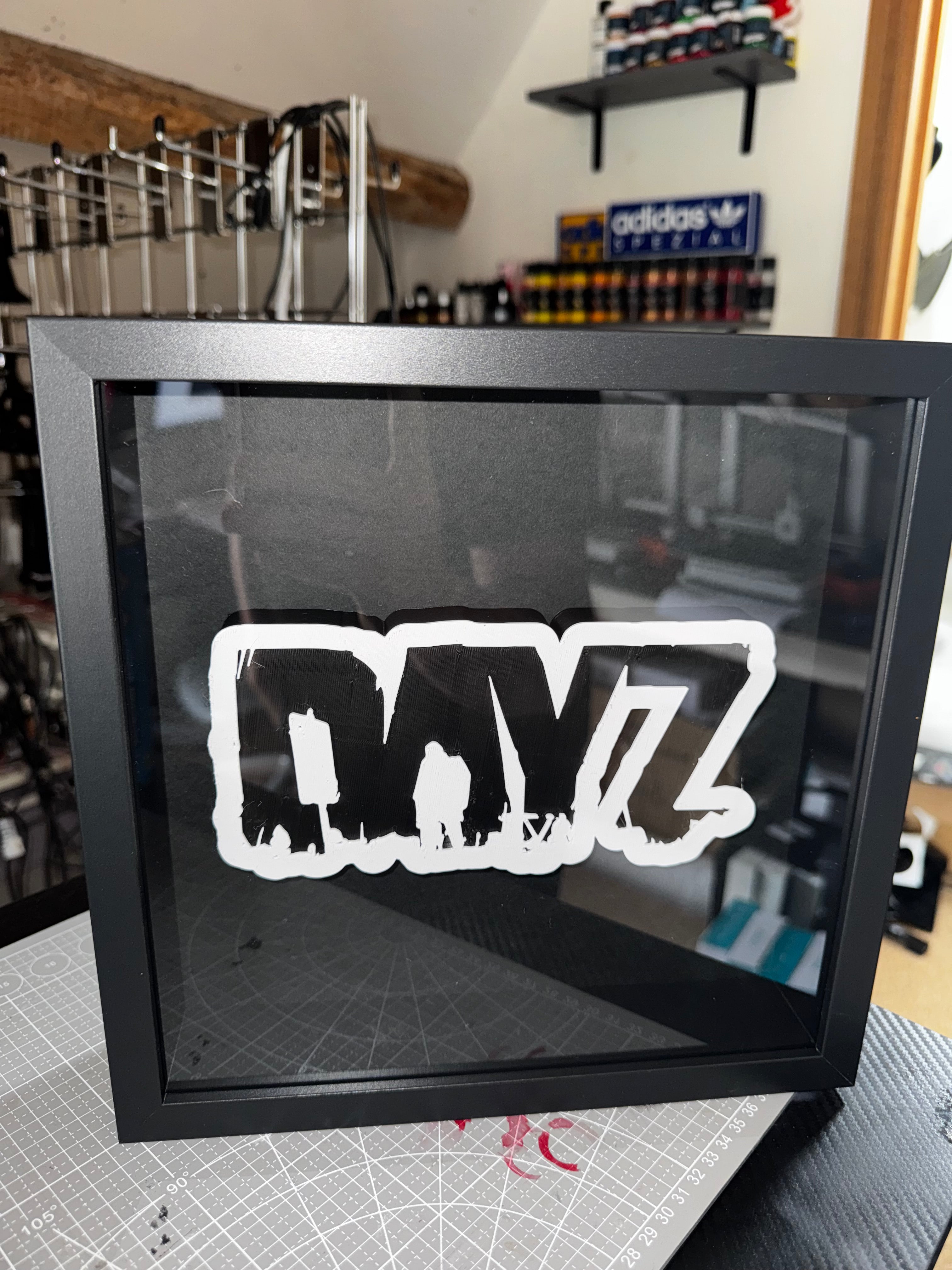 DayZ Framed 3D Logo Display – Gaming Wall Art