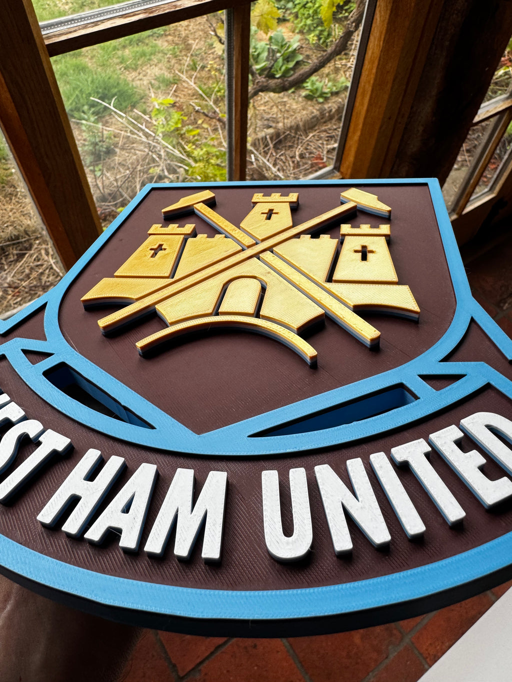 West Ham United 3D Printed Club Crest Display Plaque