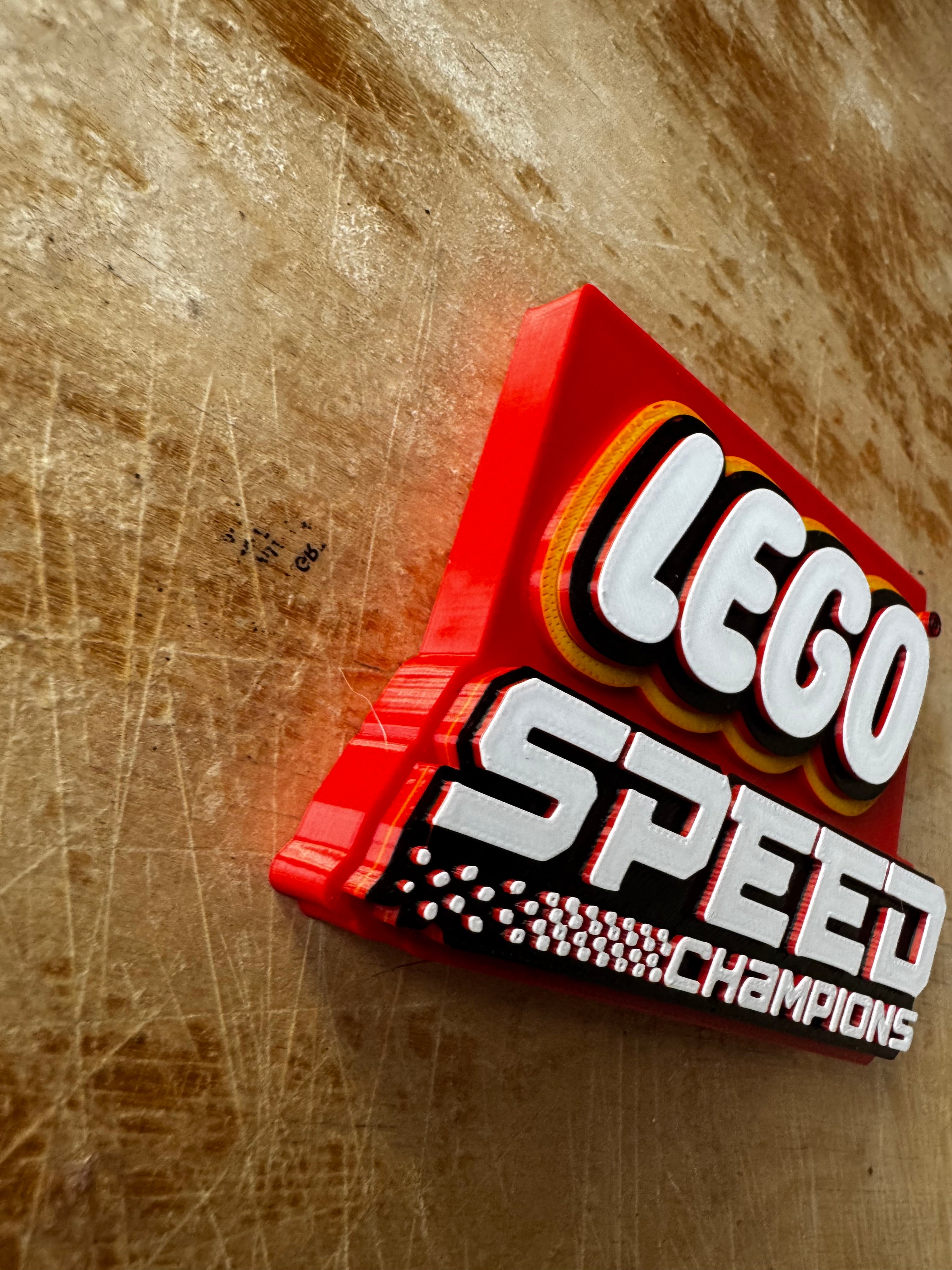 LEGO Speed Champions 3D Printed Display Sign