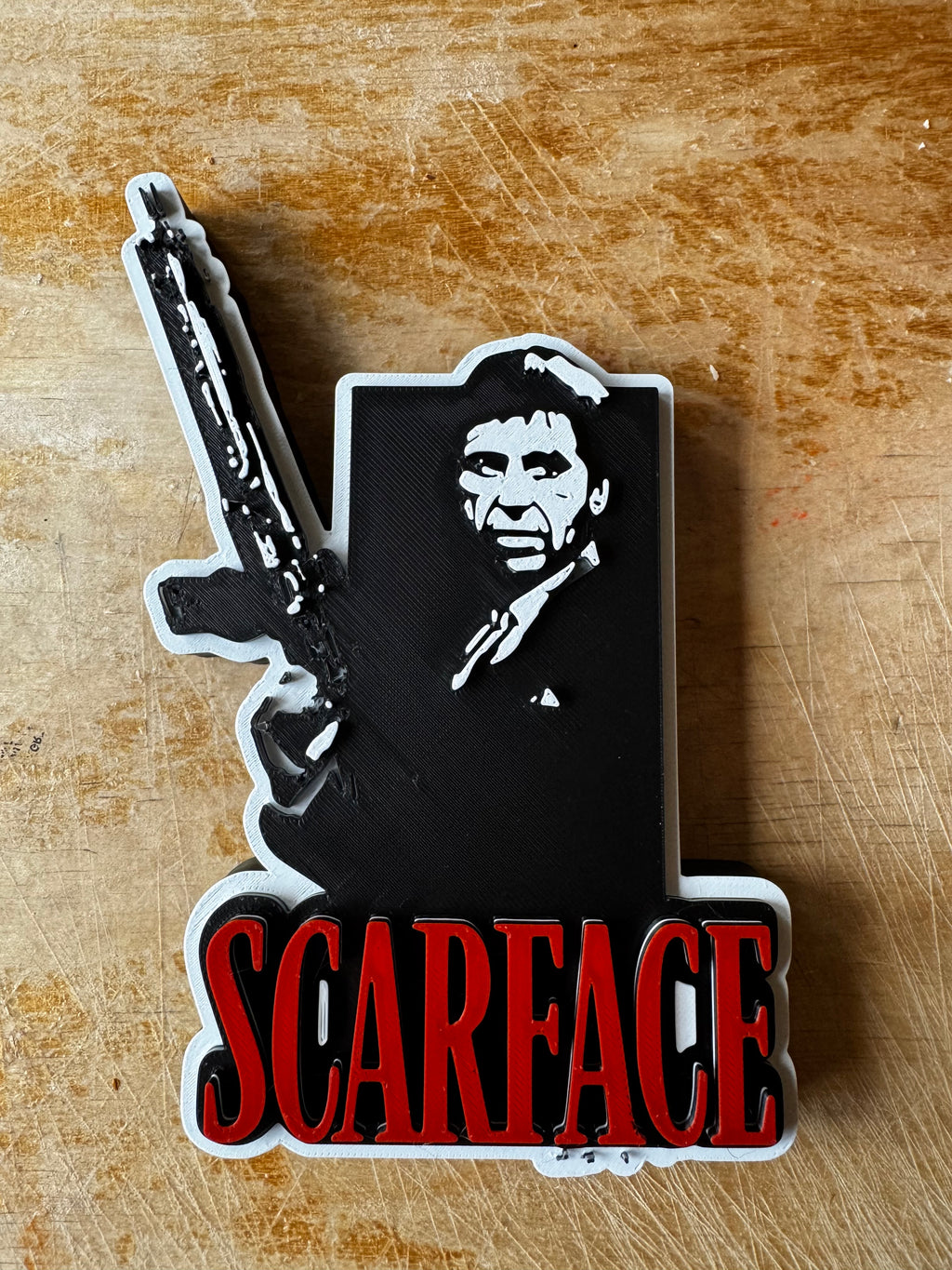 Scarface Tony Montana 3D Display Plaque