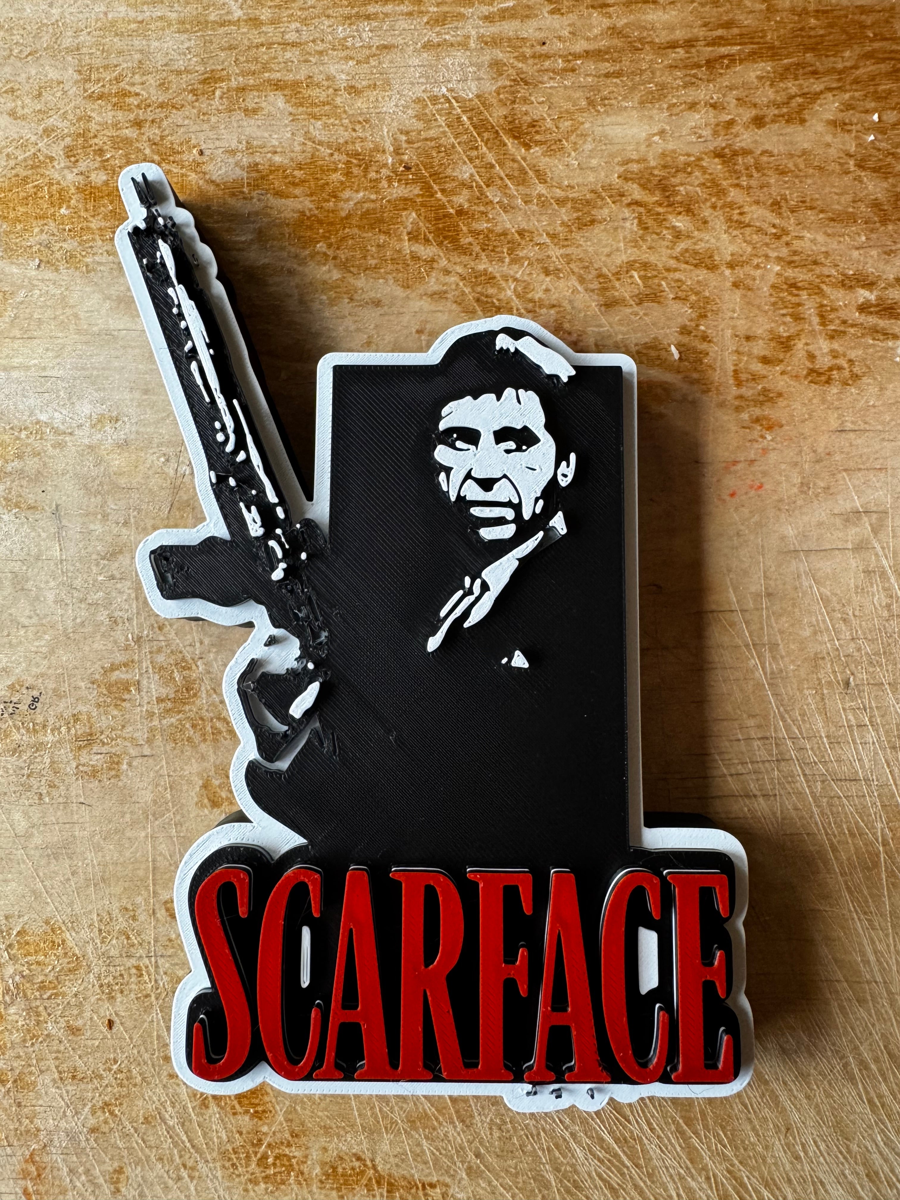 Scarface Tony Montana 3D Display Plaque