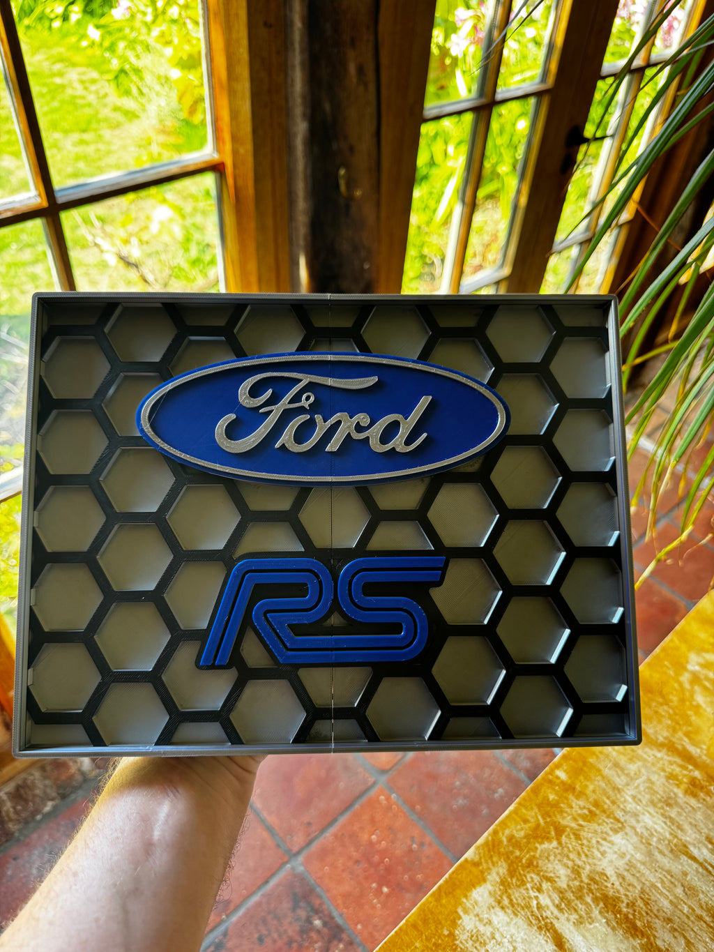Ford RS Honeycomb 3D Wall Plaque – Multiple Colours 50cm