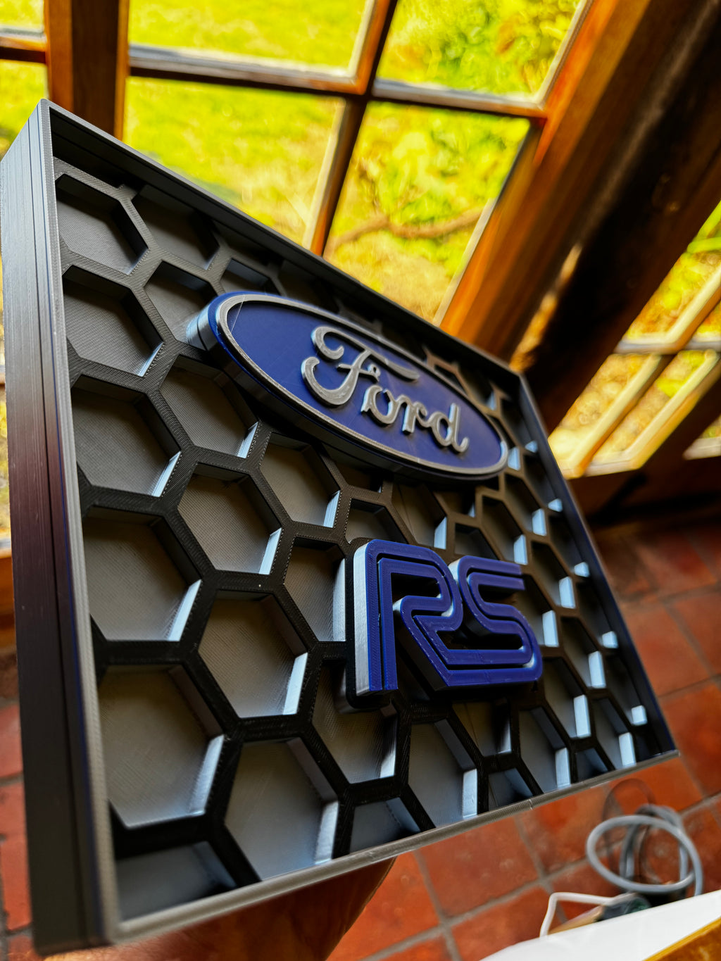 Ford RS Honeycomb 3D Wall Plaque – Multiple Colours 50cm