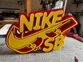 Nike SB 3D Printed Skateboard Display Sign – Red & Yellow