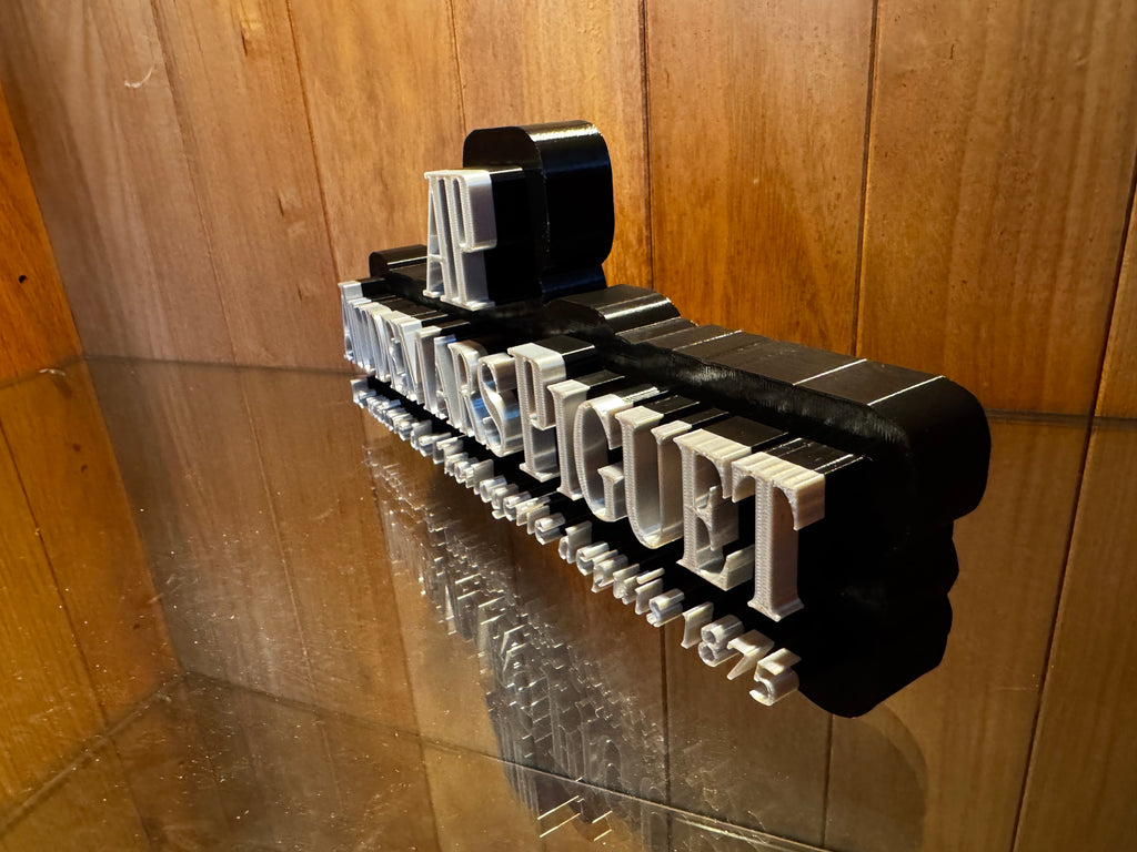 Audemars Piguet 3D Printed Watch Collector Display Sign – Black & Silver