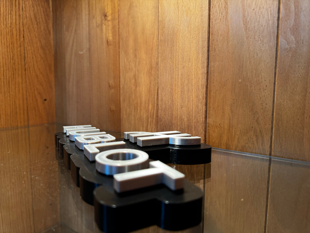Hublot 3D Printed Watch Collector Display Sign – Black & Silver