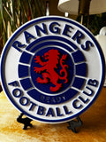 Rangers Football Club 3D Printed Crest Wall Plaque – Ready Design 24cm