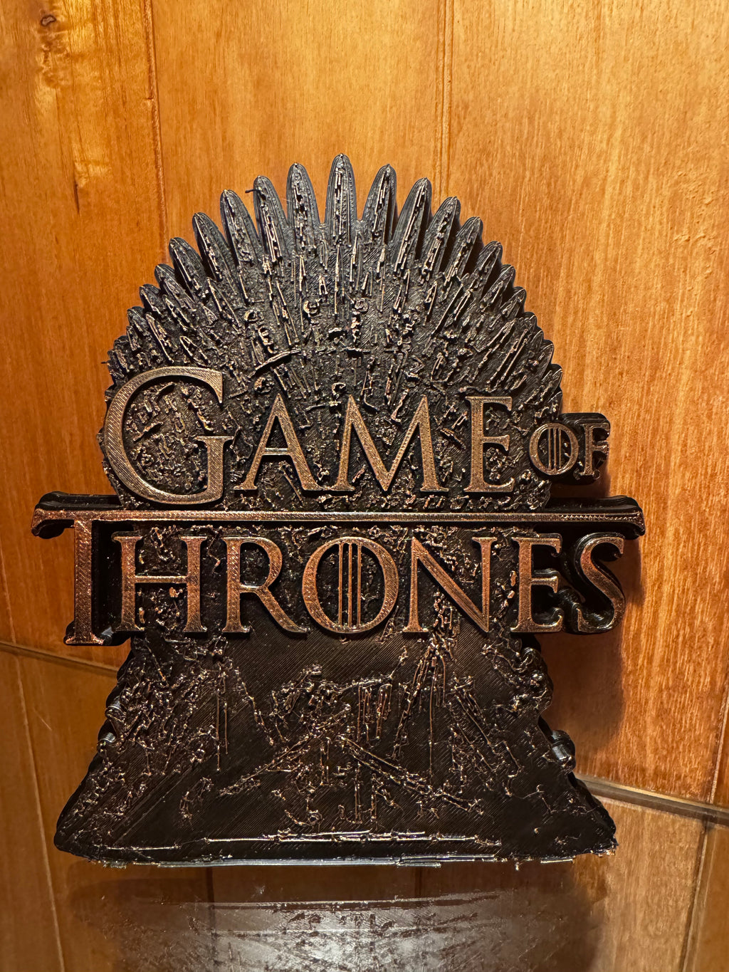 Game of Thrones Iron Throne 3D Printed Display