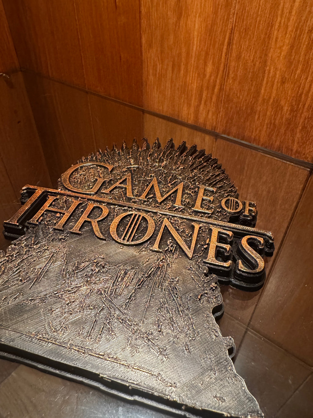 Game of Thrones Iron Throne 3D Printed Display
