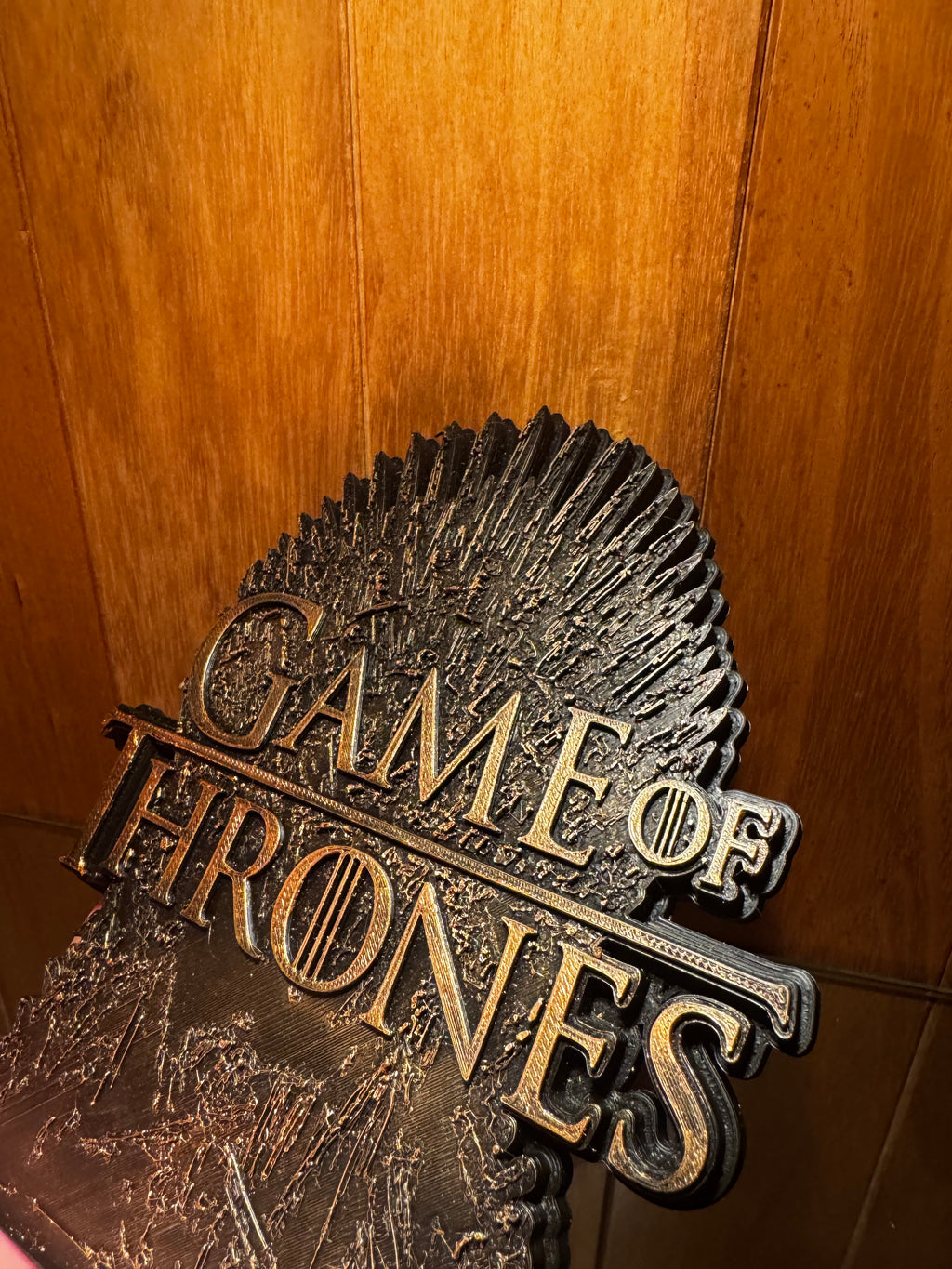 Game of Thrones Iron Throne 3D Printed Display