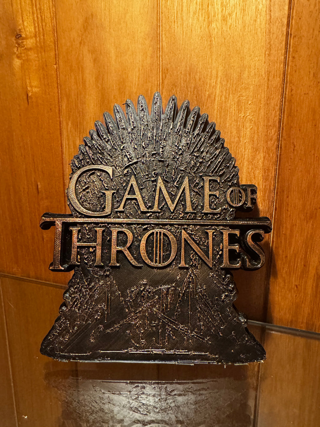 Game of Thrones Iron Throne 3D Printed Display