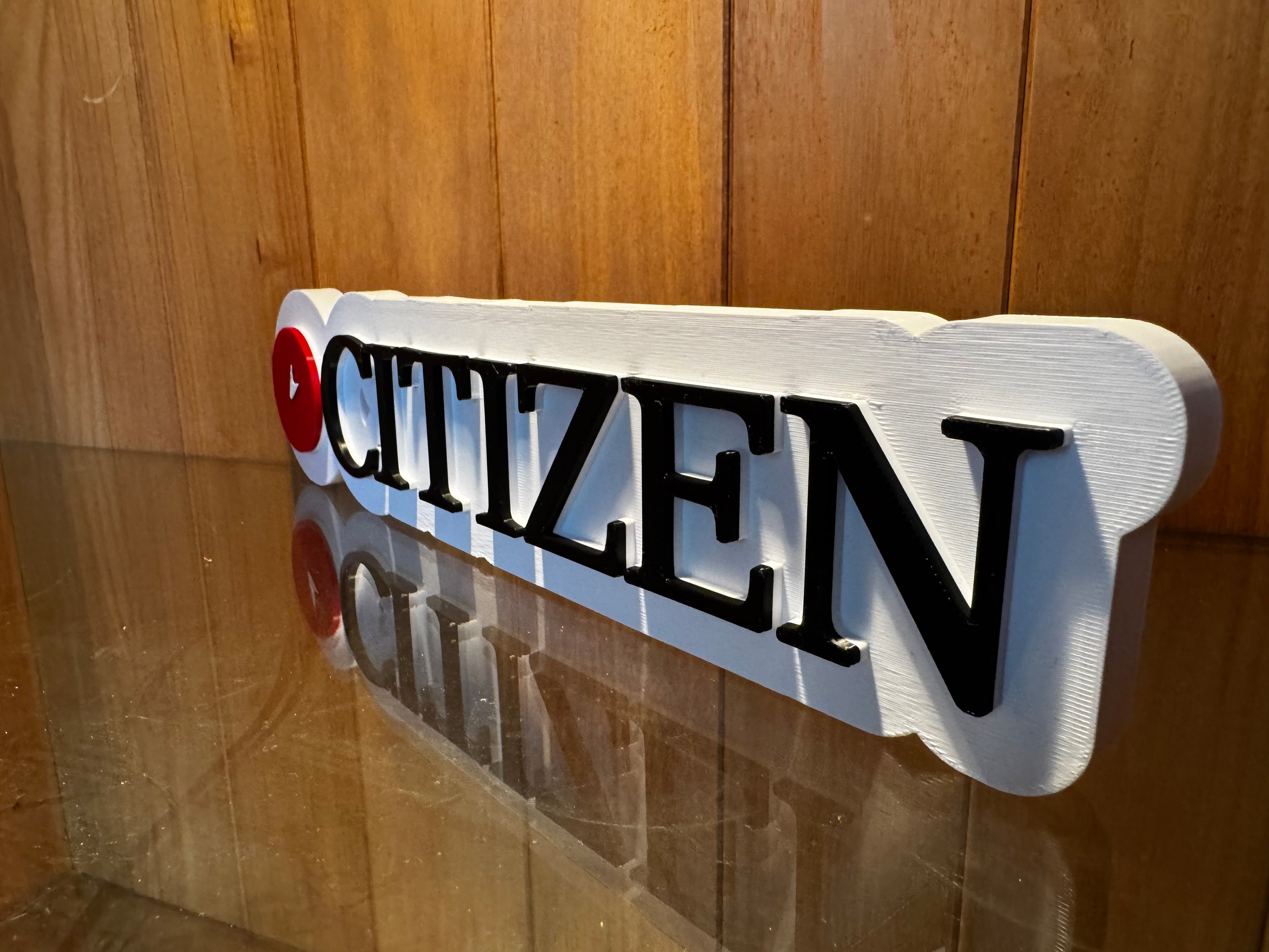 Citizen Watches 3D Printed Display Plaque