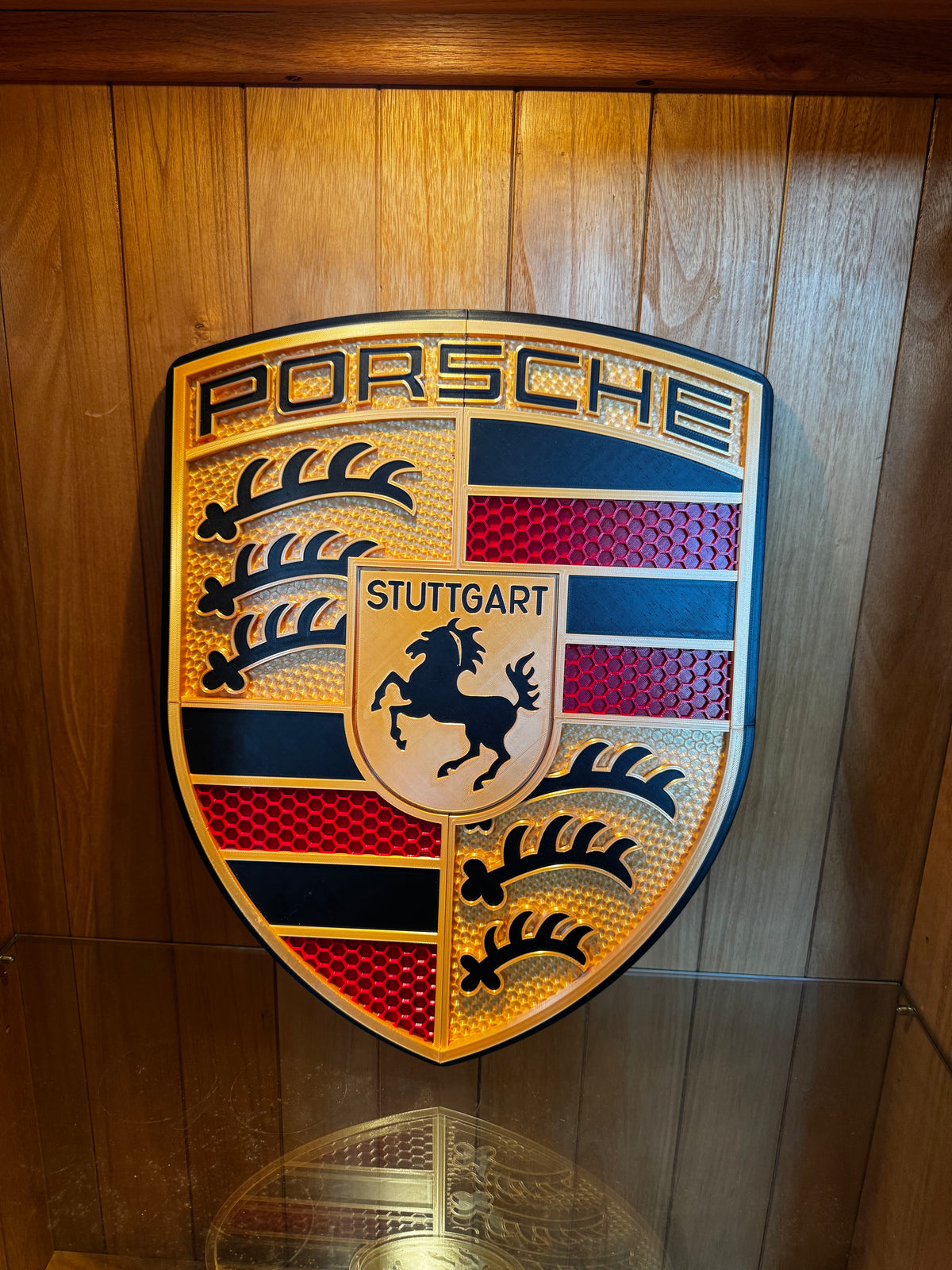 Porsche Crest XXL 3D Wall Plaque 50cm