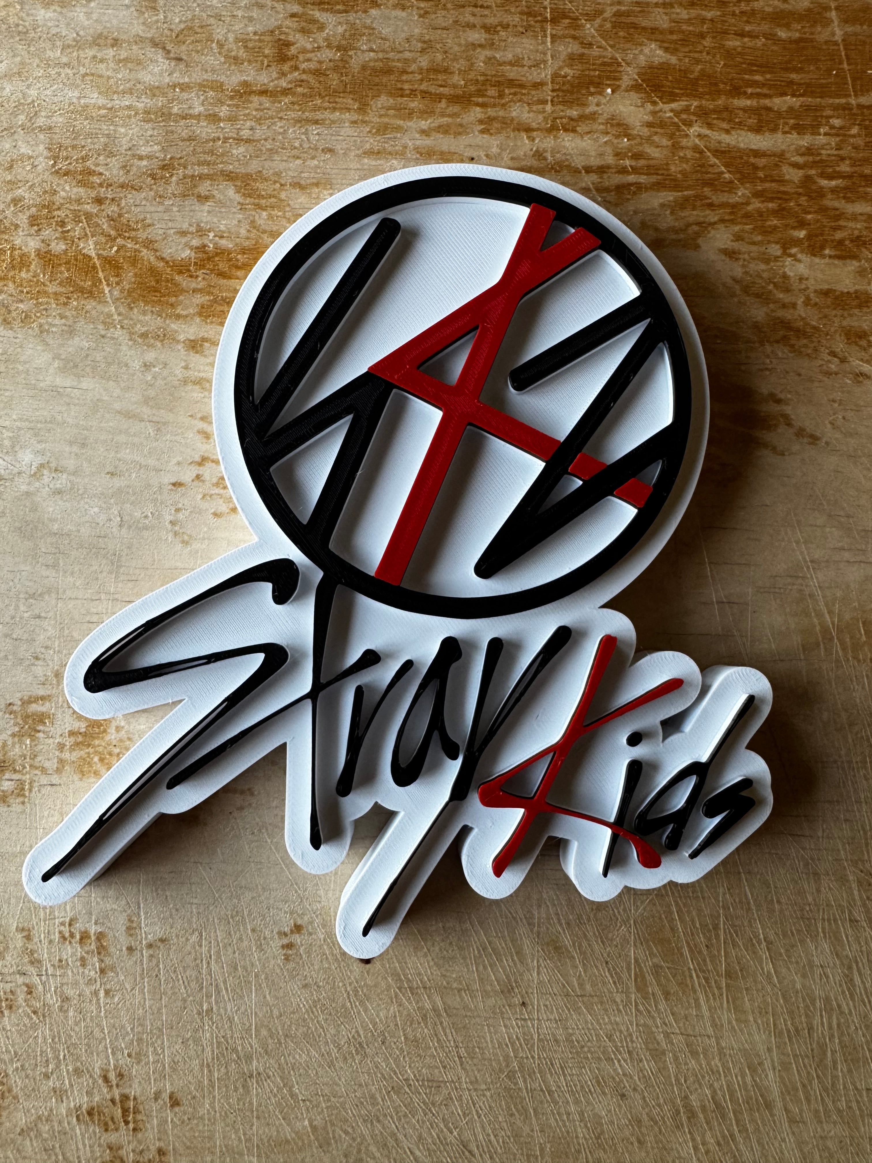 Stay High 3D Printed Wall Plaque – Black, White & Red