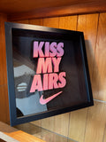 Kiss My Airs – Pink 3D Trainer Inspired Framed Wall Art