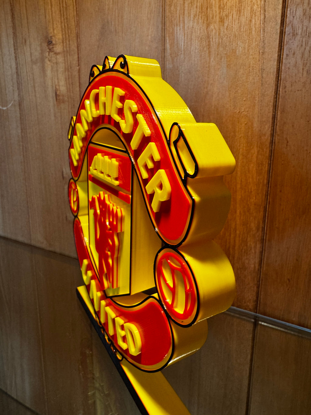 Manchester United Crest 3D Printed Freestanding Display