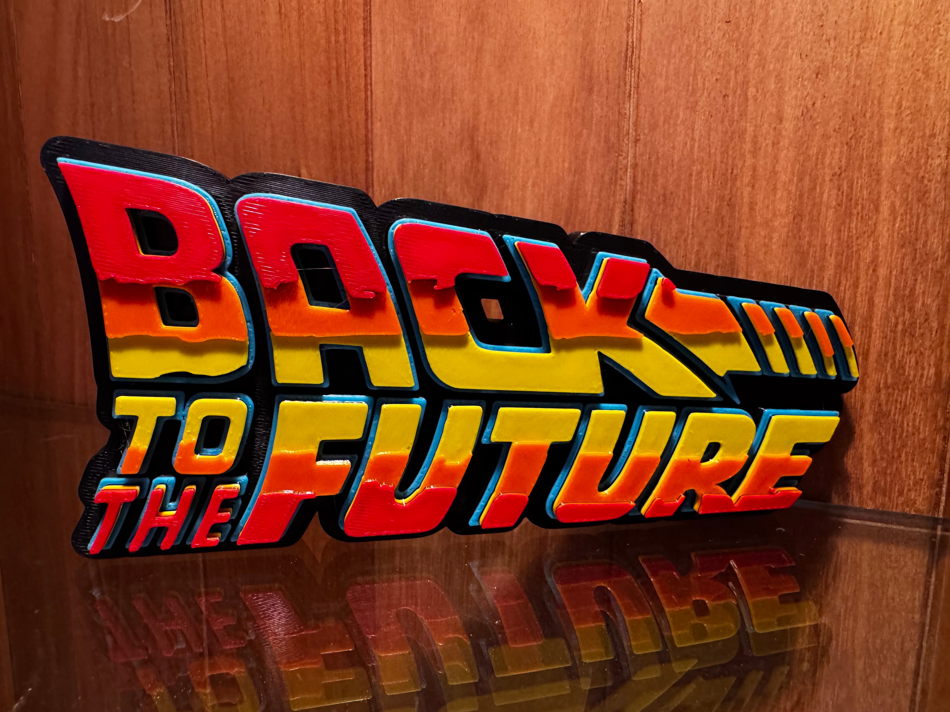 Back to the Future 3D Logo Display Sign