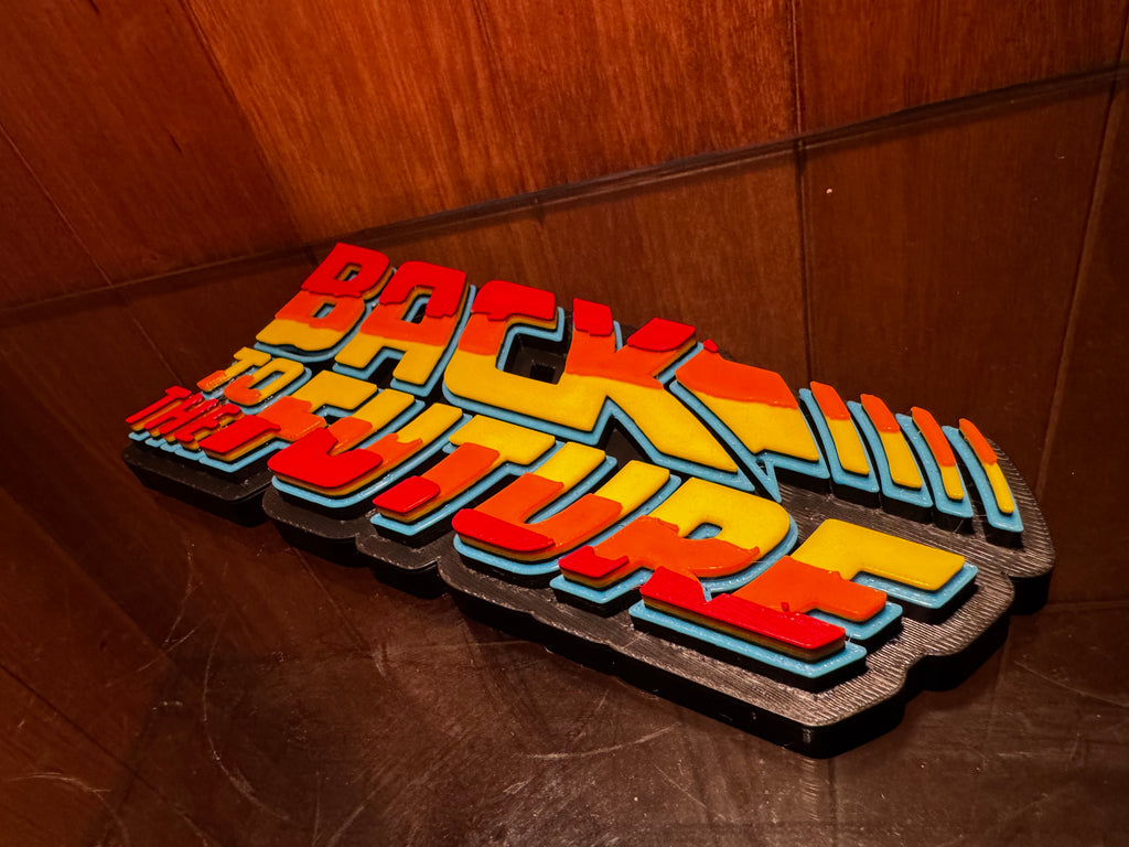 Back to the Future 3D Logo Display Sign