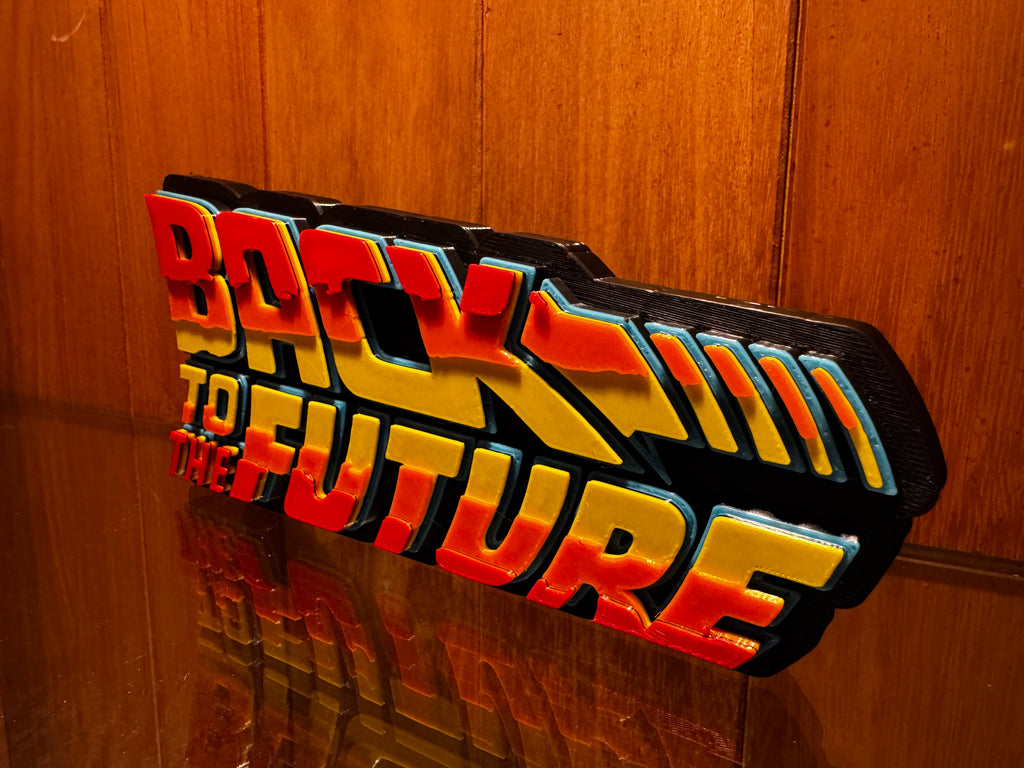 Back to the Future 3D Logo Display Sign