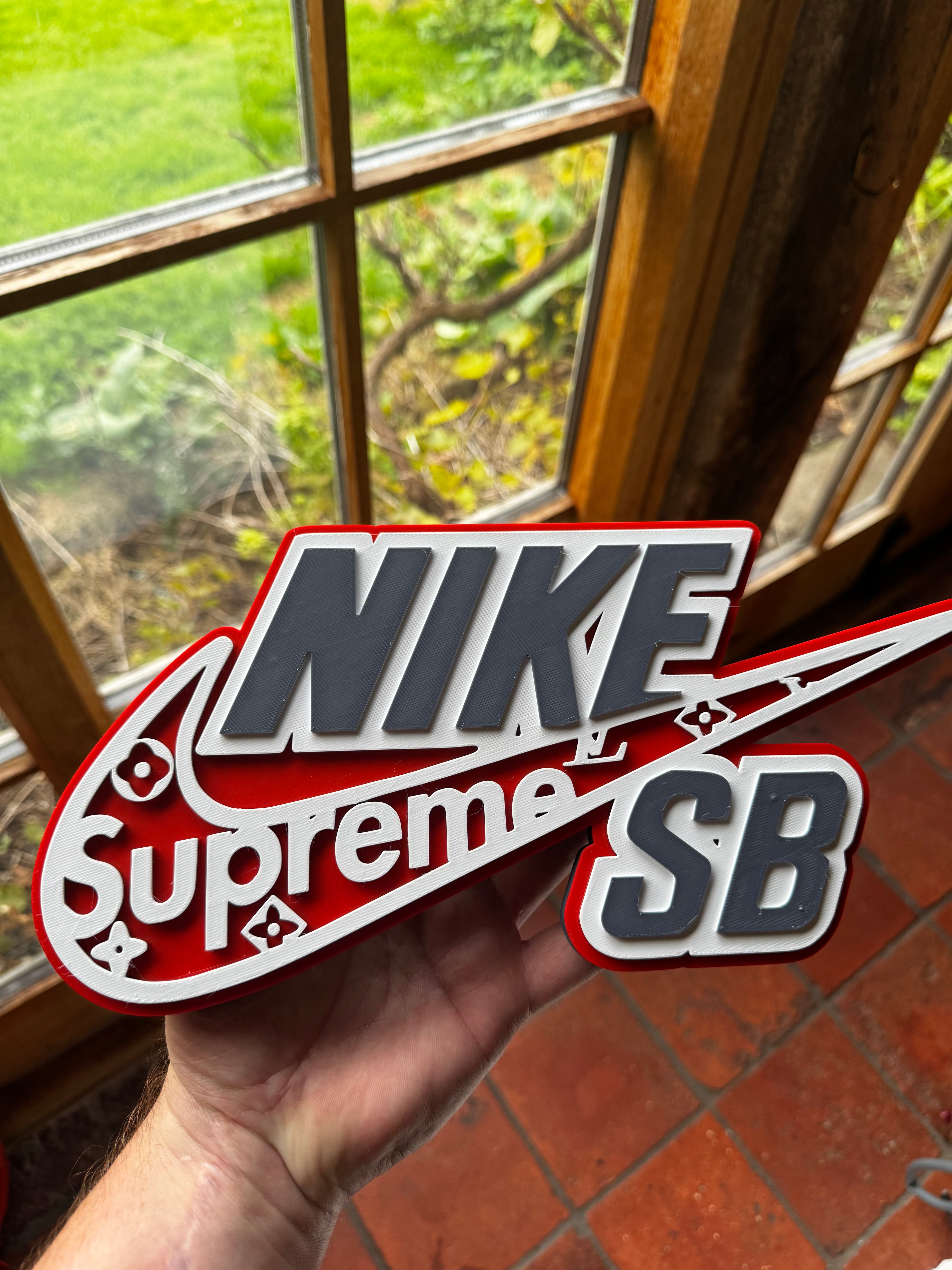Nike × Supreme × Louis Vuitton SB 3D Display Sign
