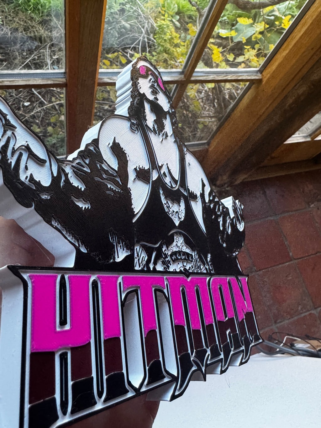 Bret “Hitman” Hart 3D Wrestling Display Plaque