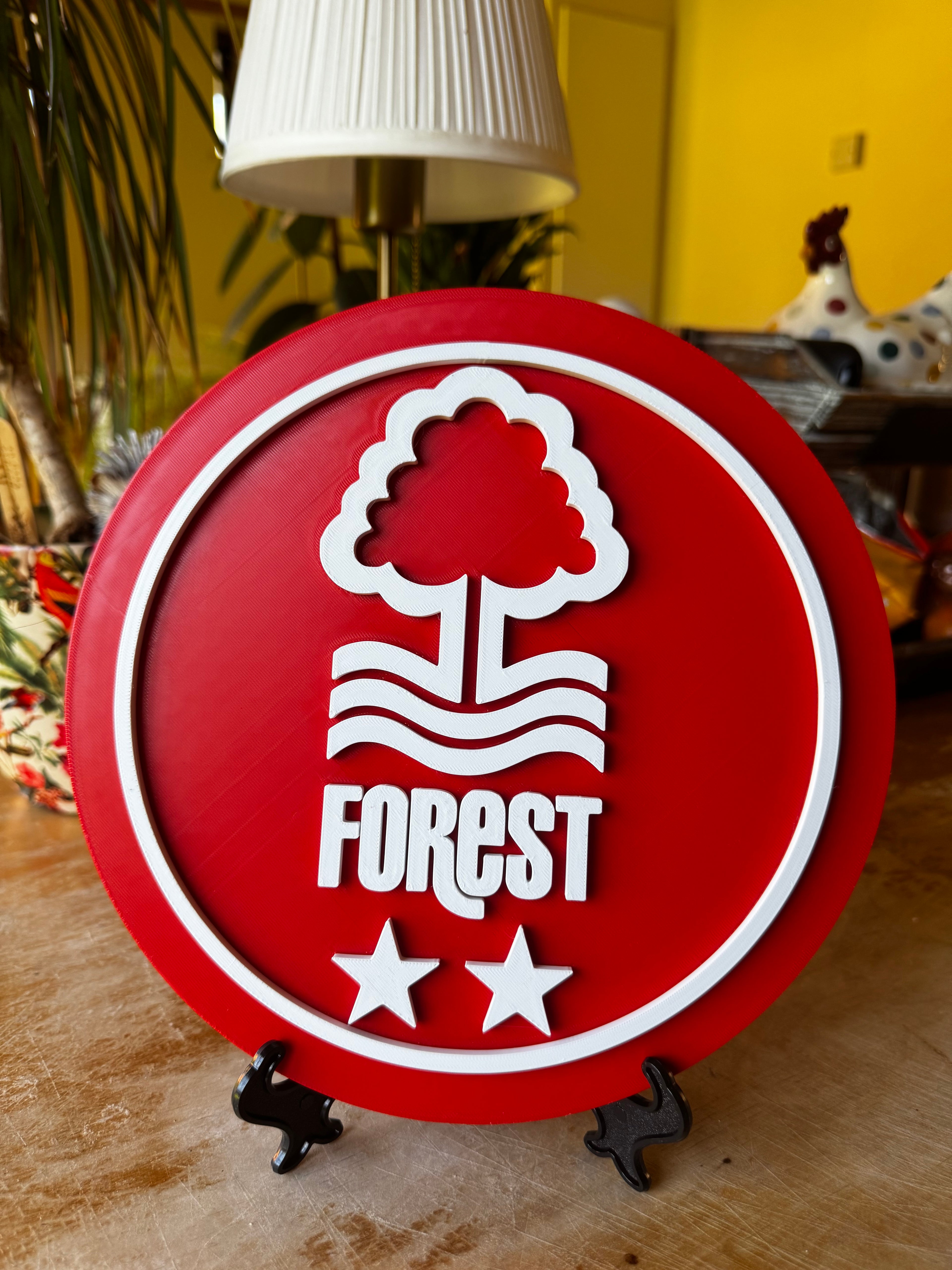 Nottingham Forest FC 3D Crest Display Plaque