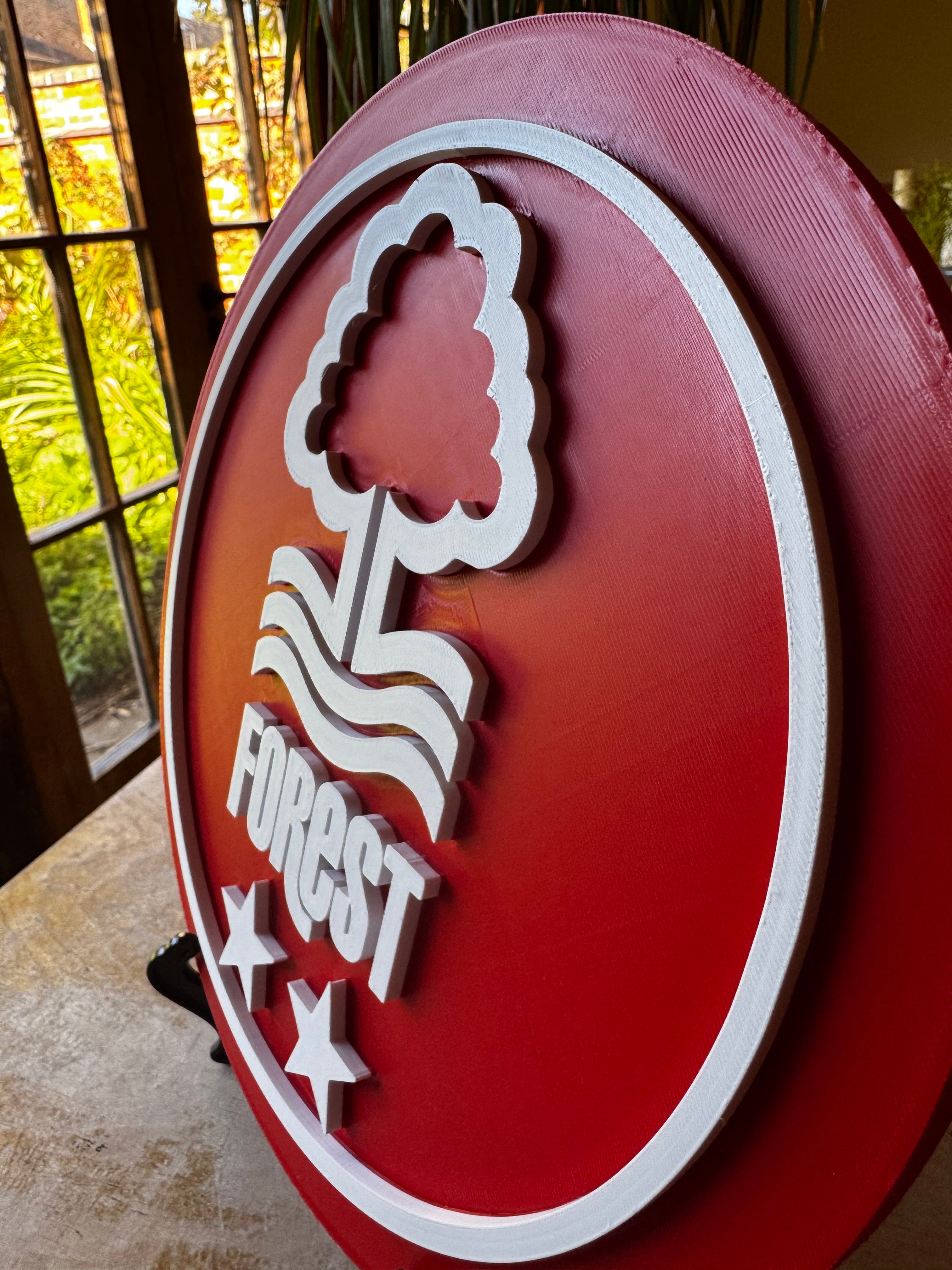 Nottingham Forest FC 3D Crest Display Plaque