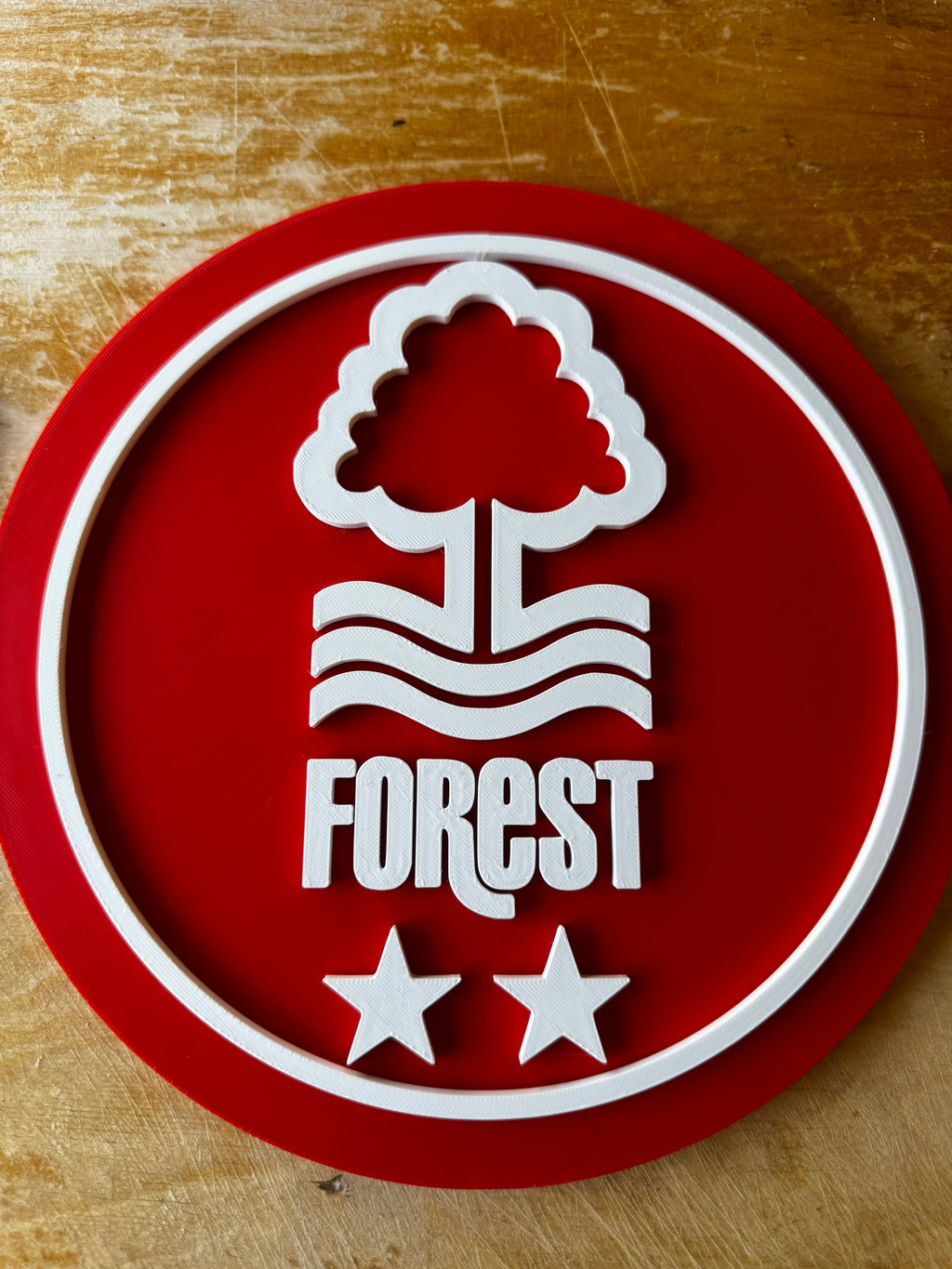 Nottingham Forest FC 3D Crest Display Plaque