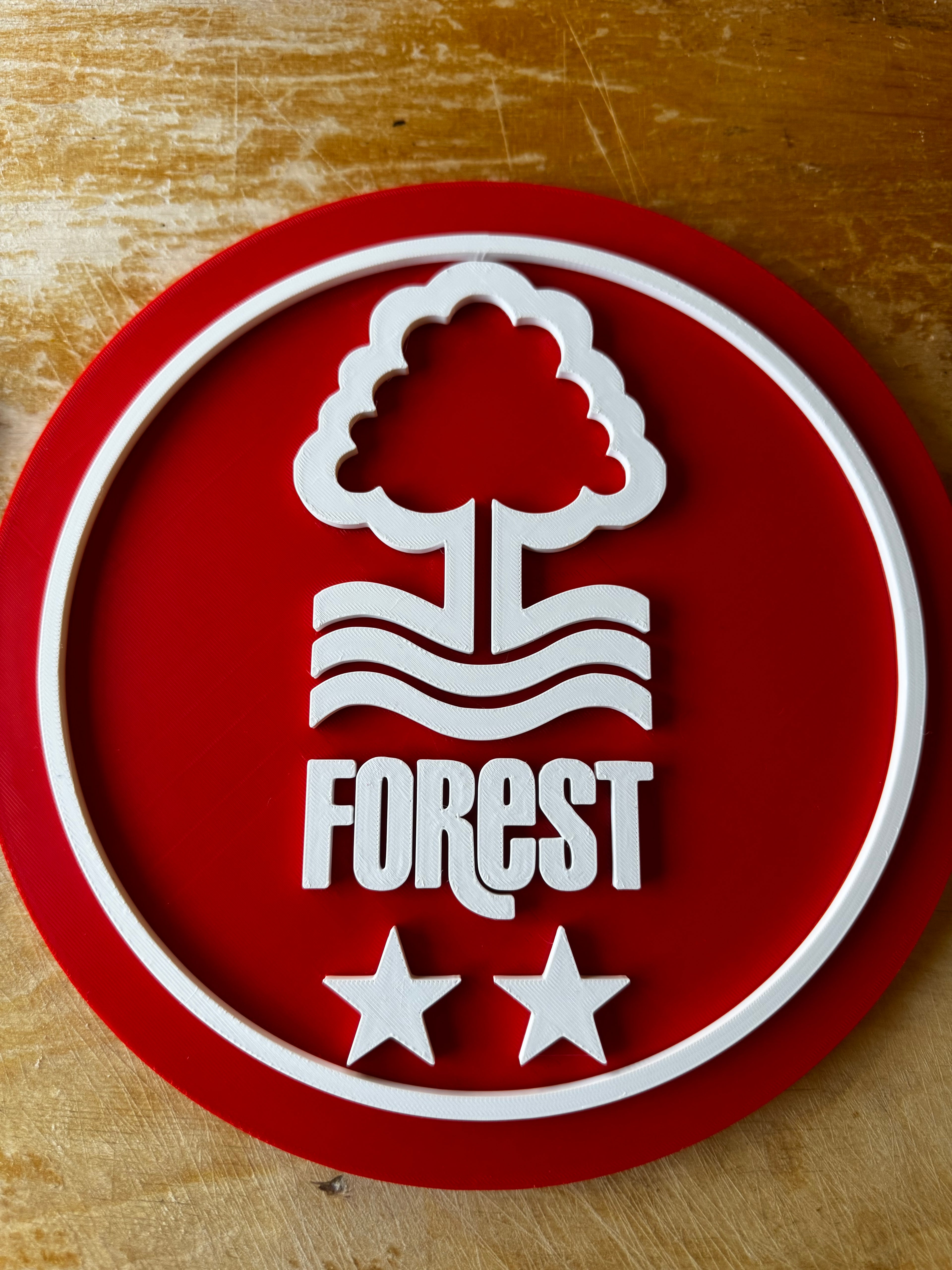 Nottingham Forest FC 3D Crest Display Plaque