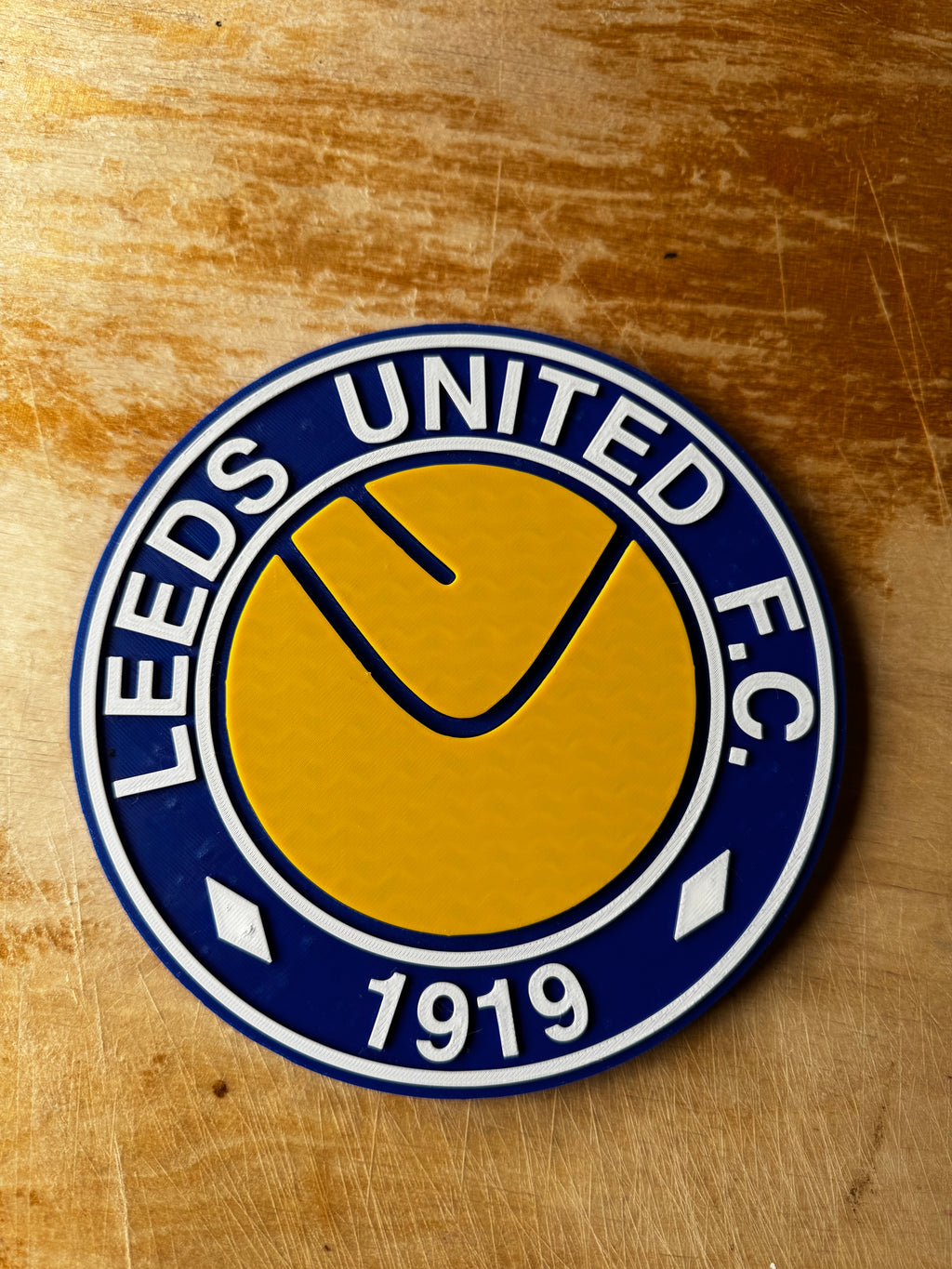 Leeds United FC 3D Crest Display Plaque