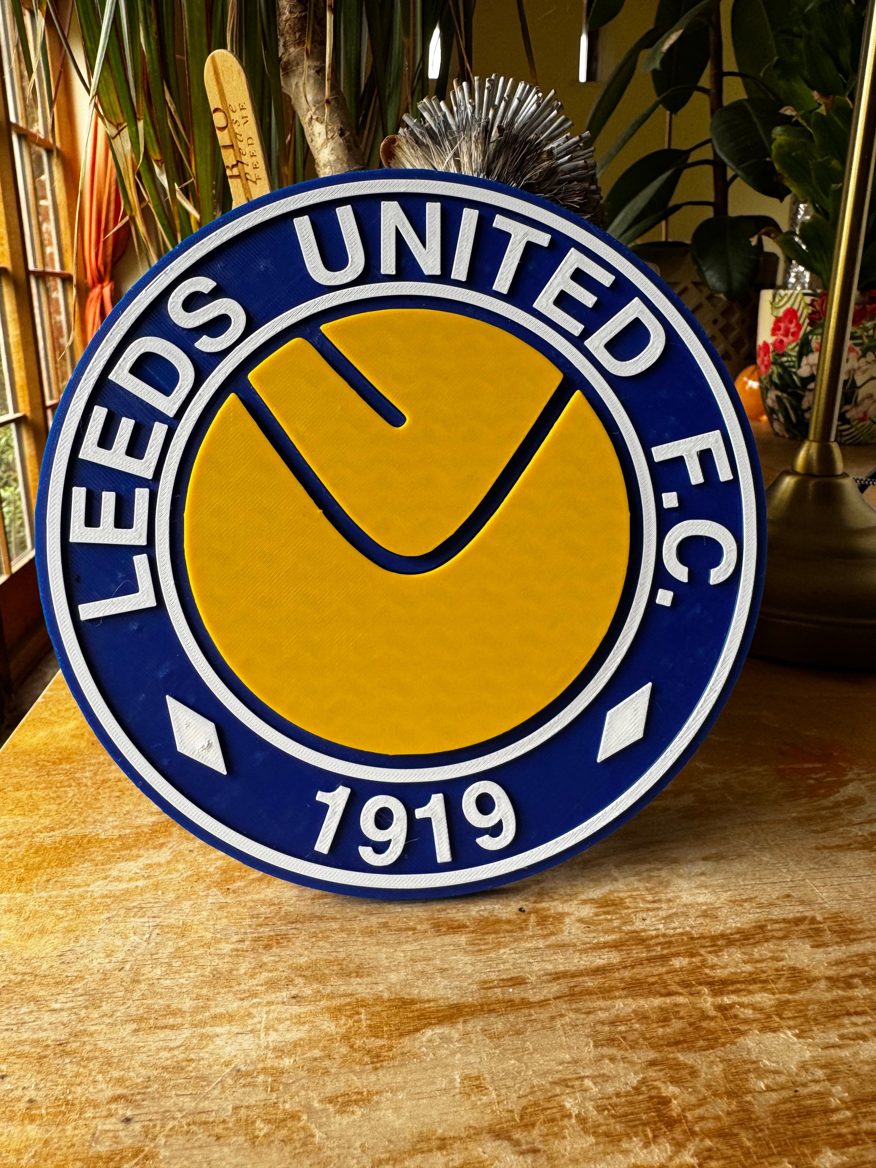 Leeds United FC 3D Crest Display Plaque