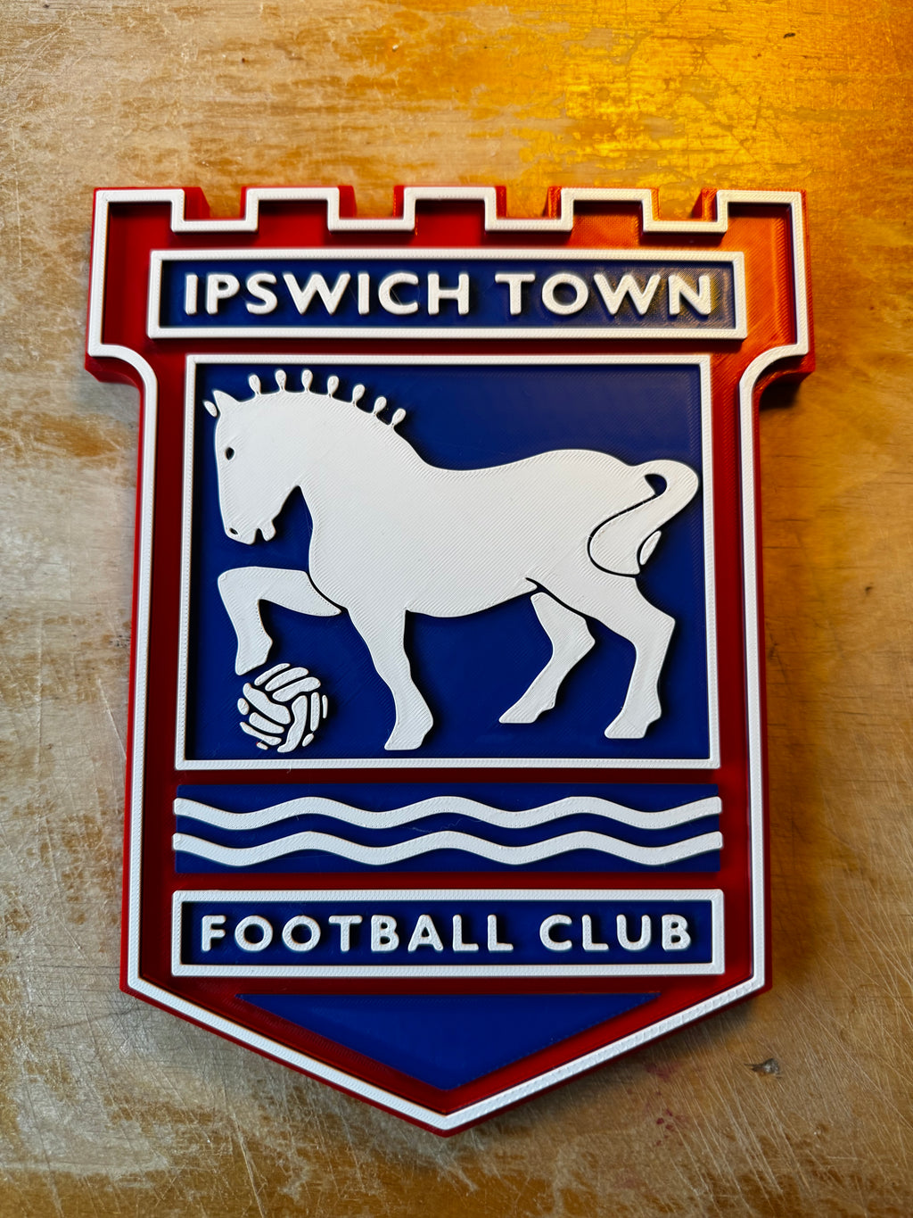 Ipswich Town FC 3D Crest Display Plaque