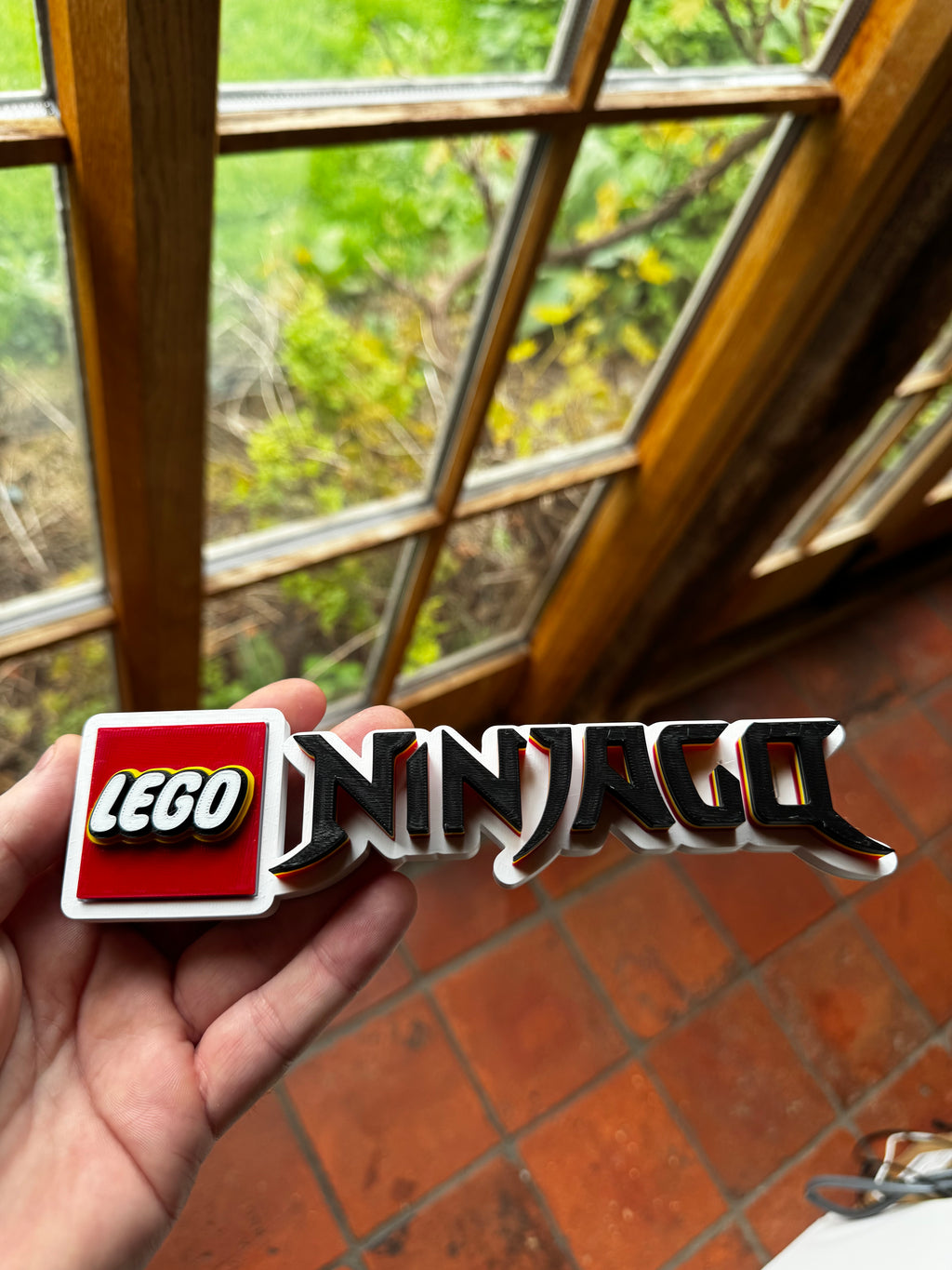LEGO NINJAGO 3D Display Sign – Ninja Logo Shelf Décor