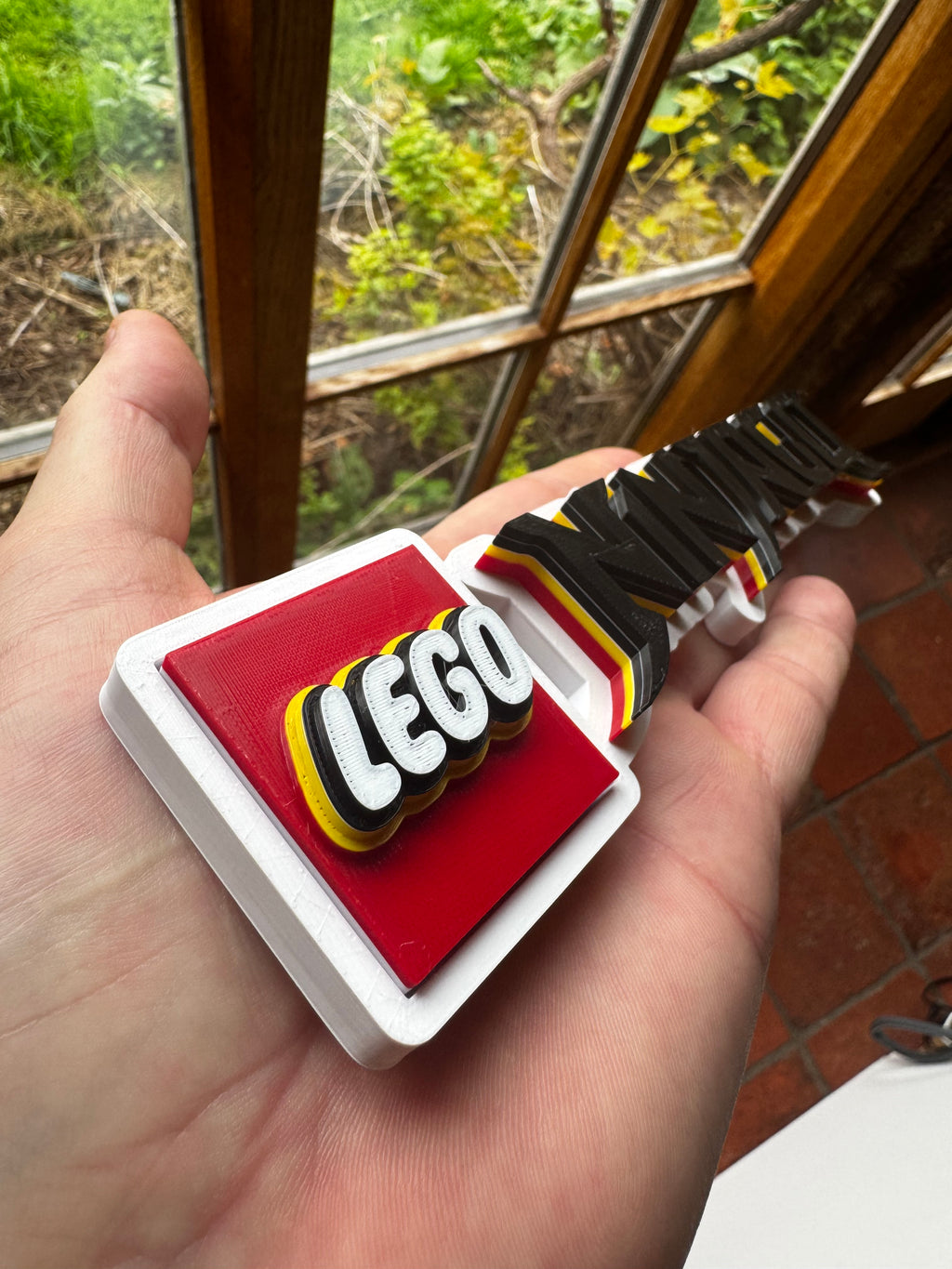 LEGO NINJAGO 3D Display Sign – Ninja Logo Shelf Décor