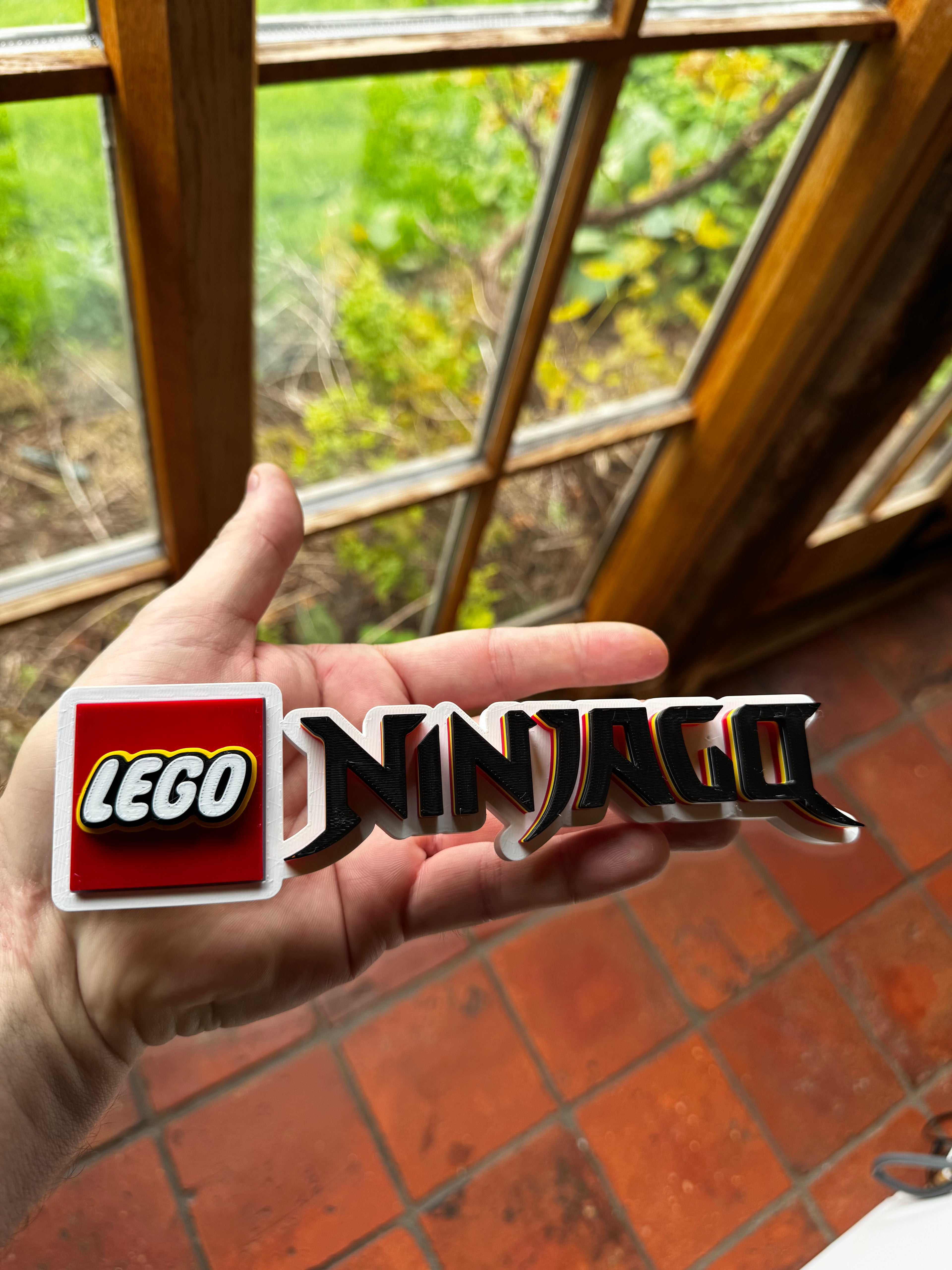 LEGO NINJAGO 3D Display Sign – Ninja Logo Shelf Décor