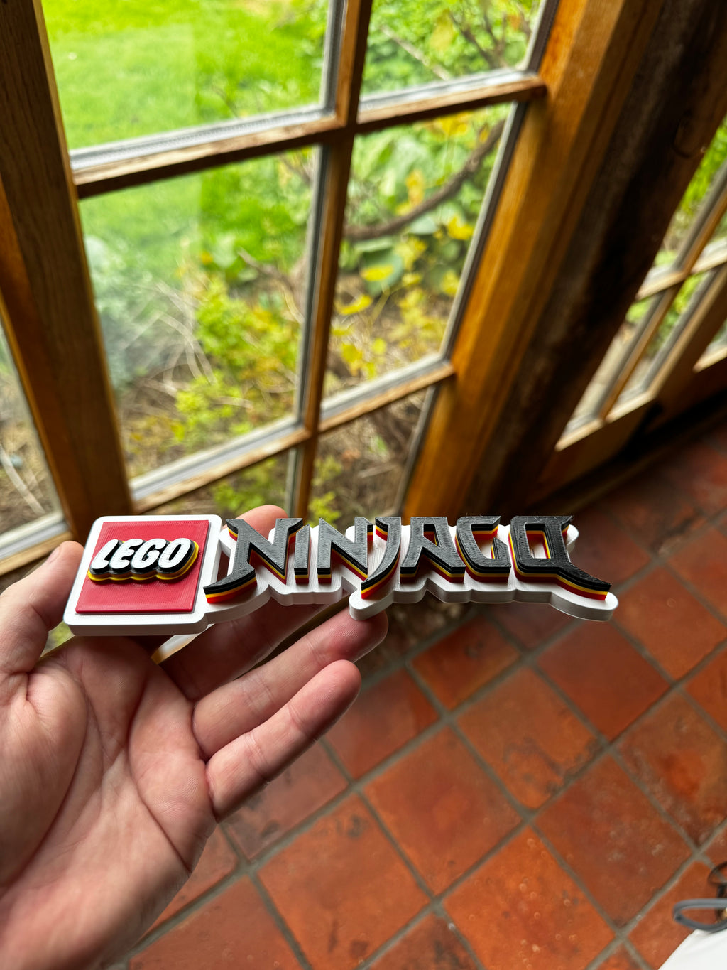 LEGO NINJAGO 3D Display Sign – Ninja Logo Shelf Décor
