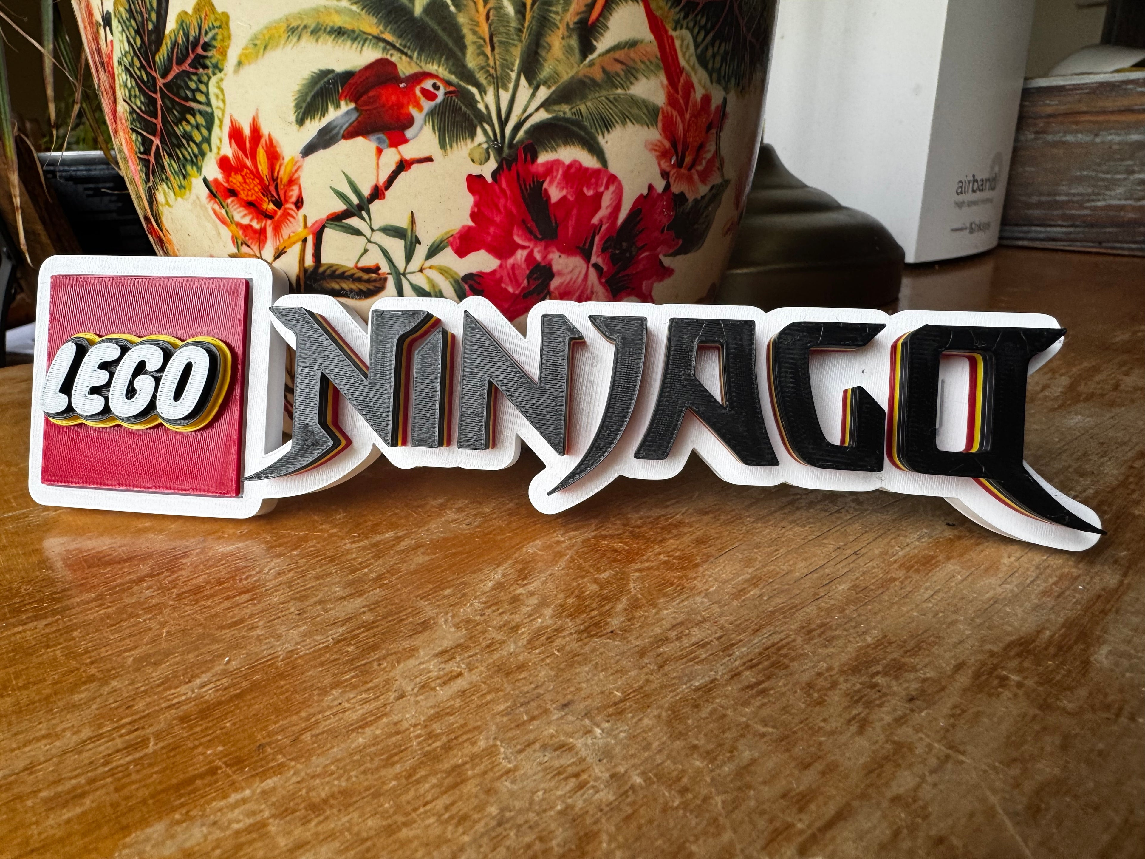 LEGO NINJAGO 3D Display Sign – Ninja Logo Shelf Décor