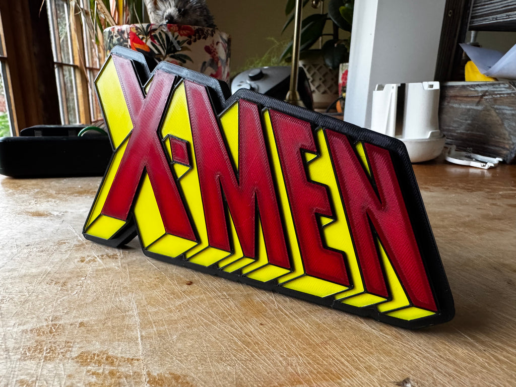 X-Men 3D Display Sign – Classic Comic Style