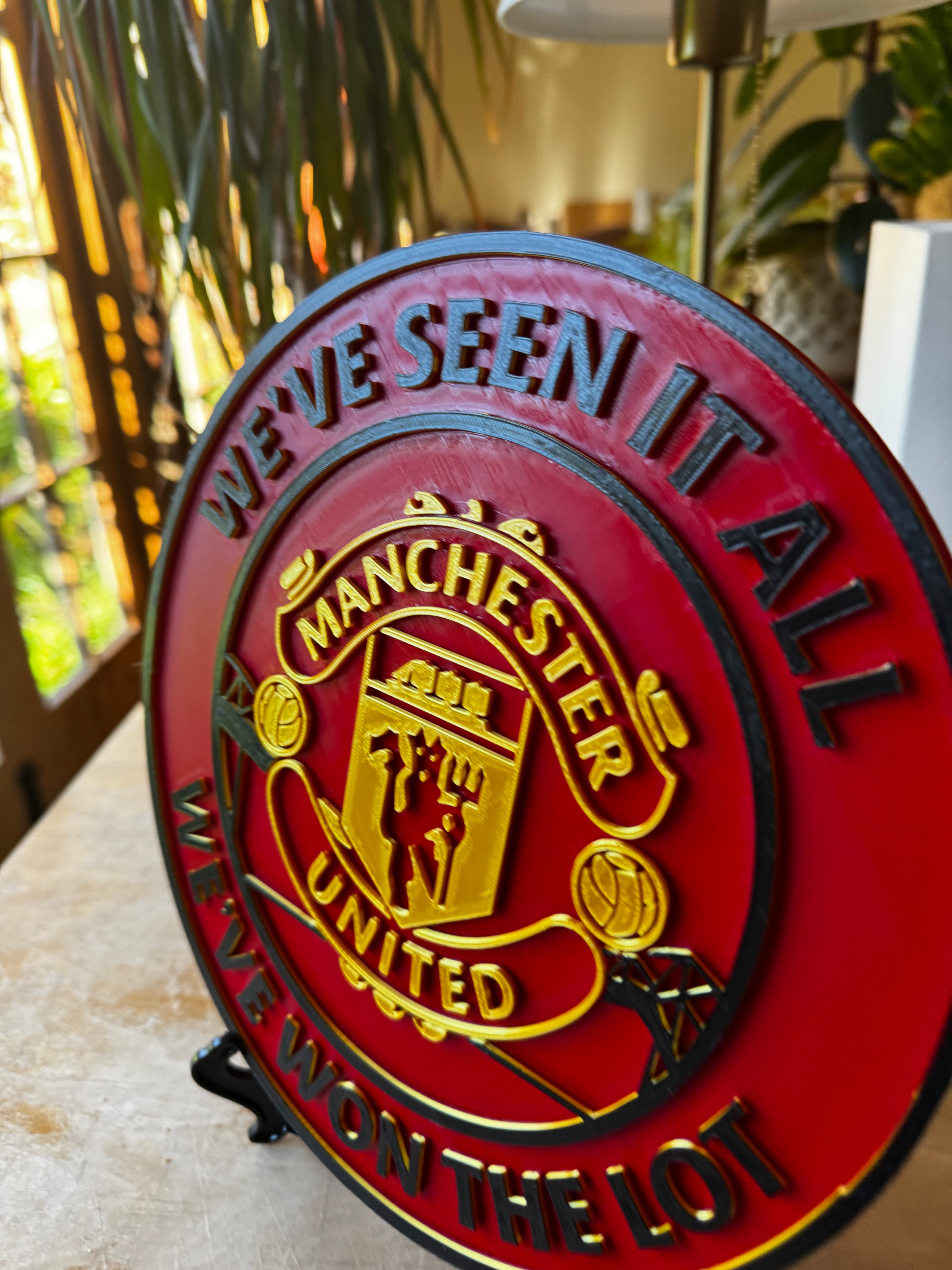 Manchester United “We’ve Seen It All, We’ve Won The Lot” 3D Display Plaque