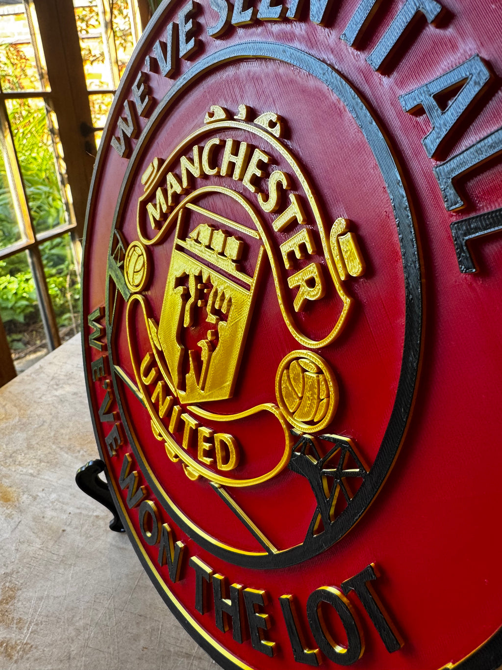 Manchester United “We’ve Seen It All, We’ve Won The Lot” 3D Display Plaque