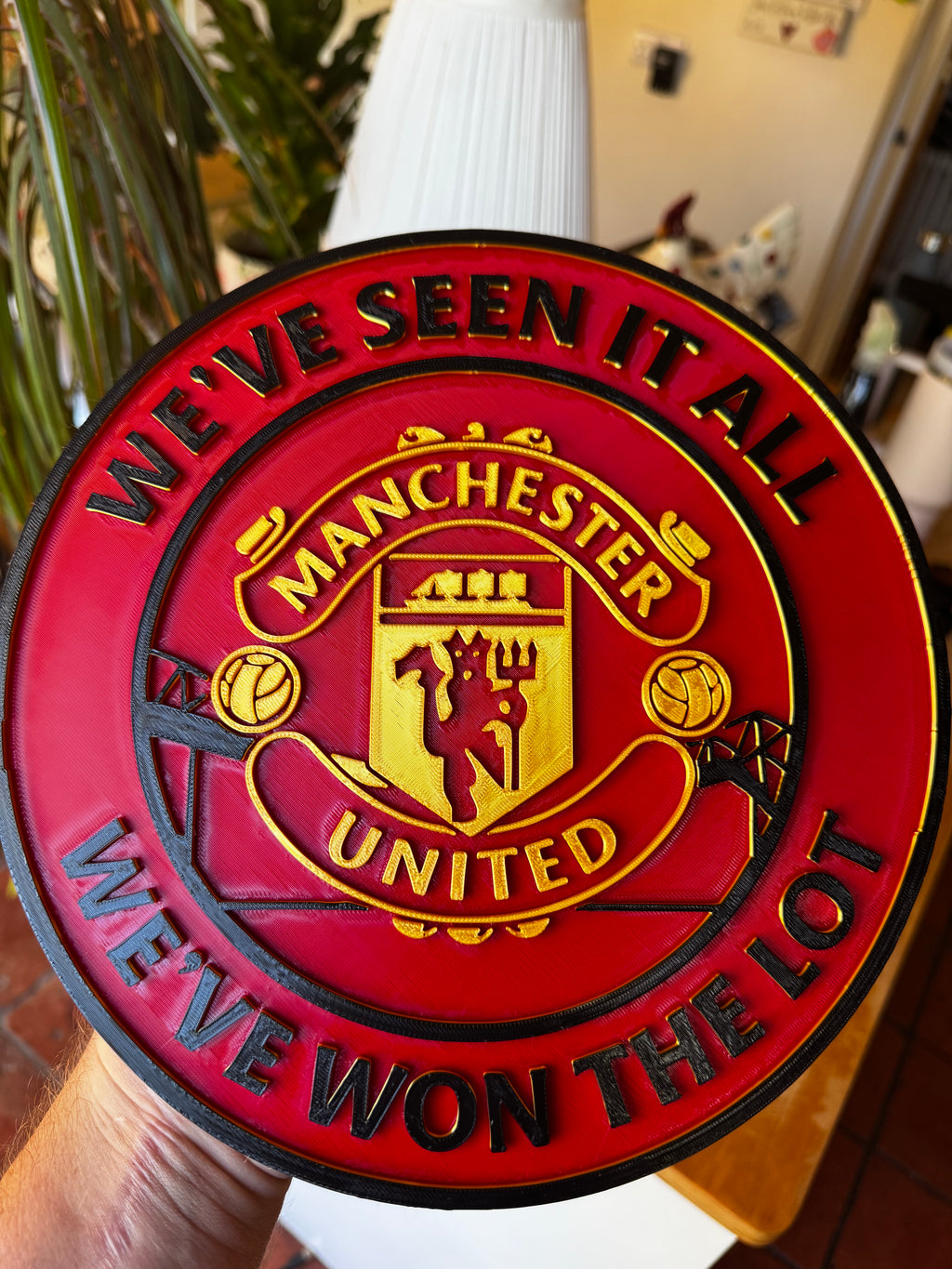 Manchester United “We’ve Seen It All, We’ve Won The Lot” 3D Display Plaque
