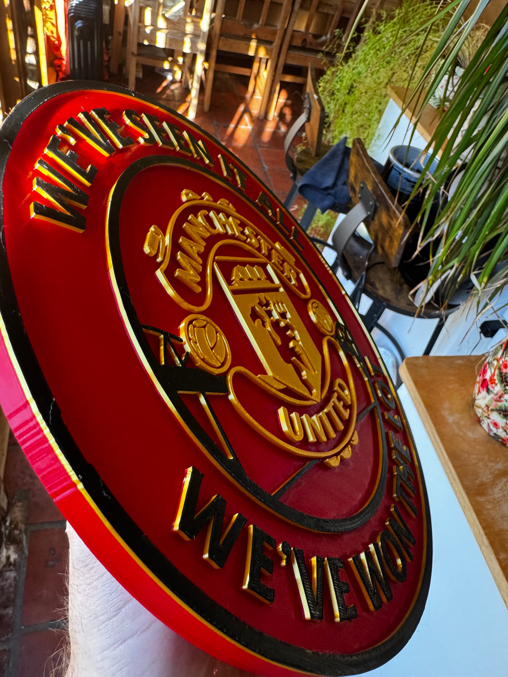 Manchester United “We’ve Seen It All, We’ve Won The Lot” 3D Display Plaque