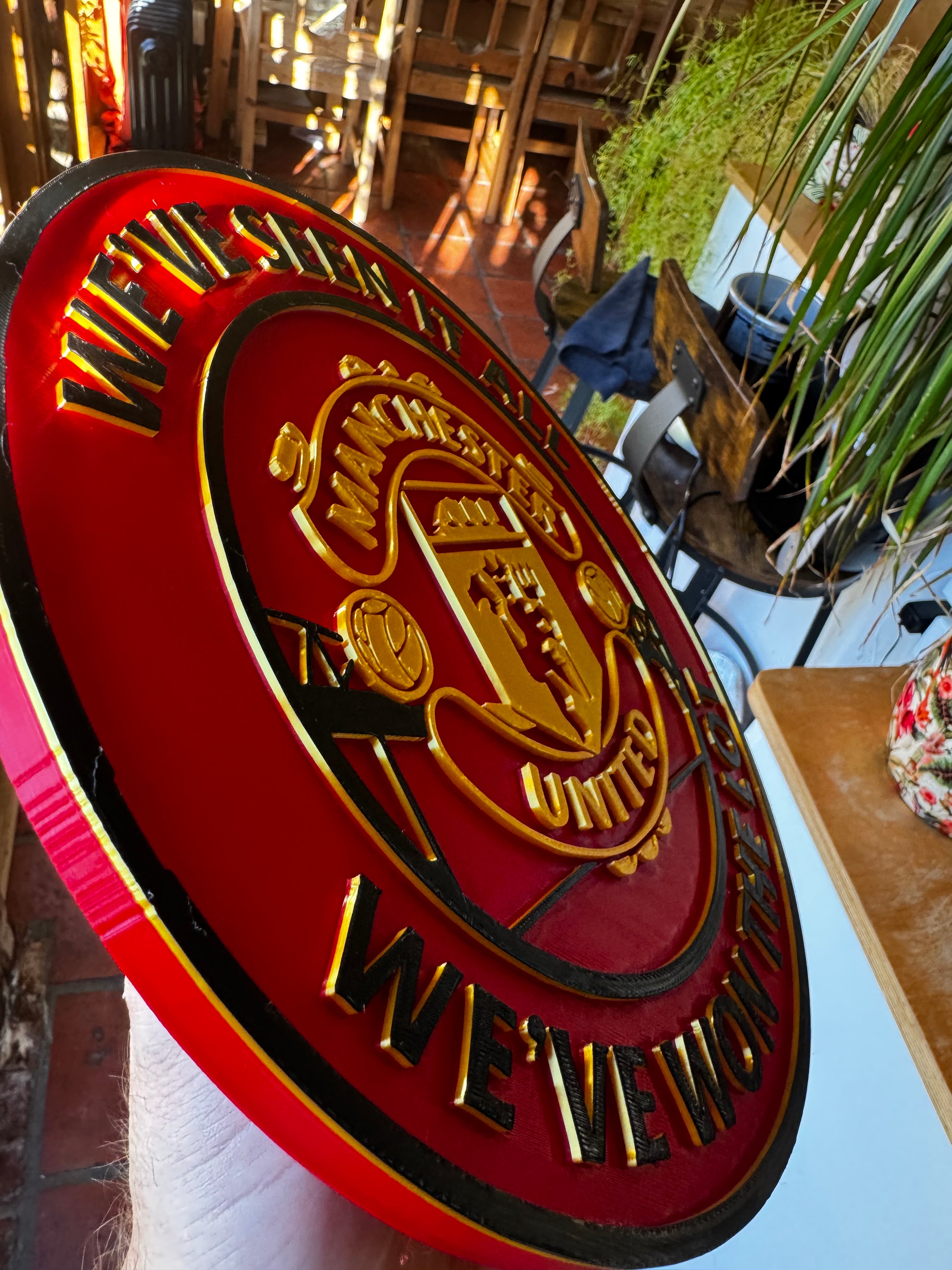 Manchester United “We’ve Seen It All, We’ve Won The Lot” 3D Display Plaque