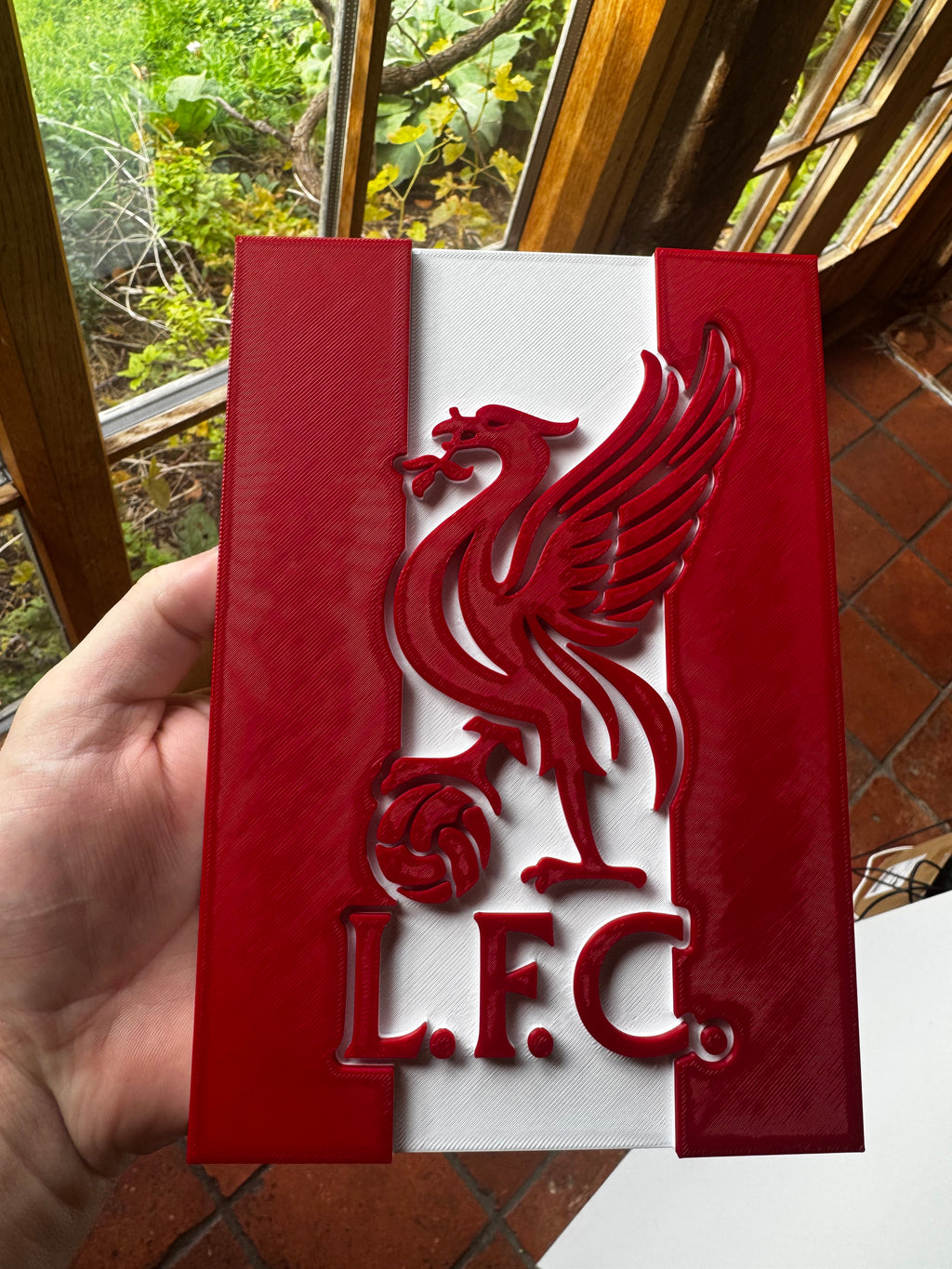 Liverpool FC Liver Bird 3D Wall Plaque – Red & White Football Display