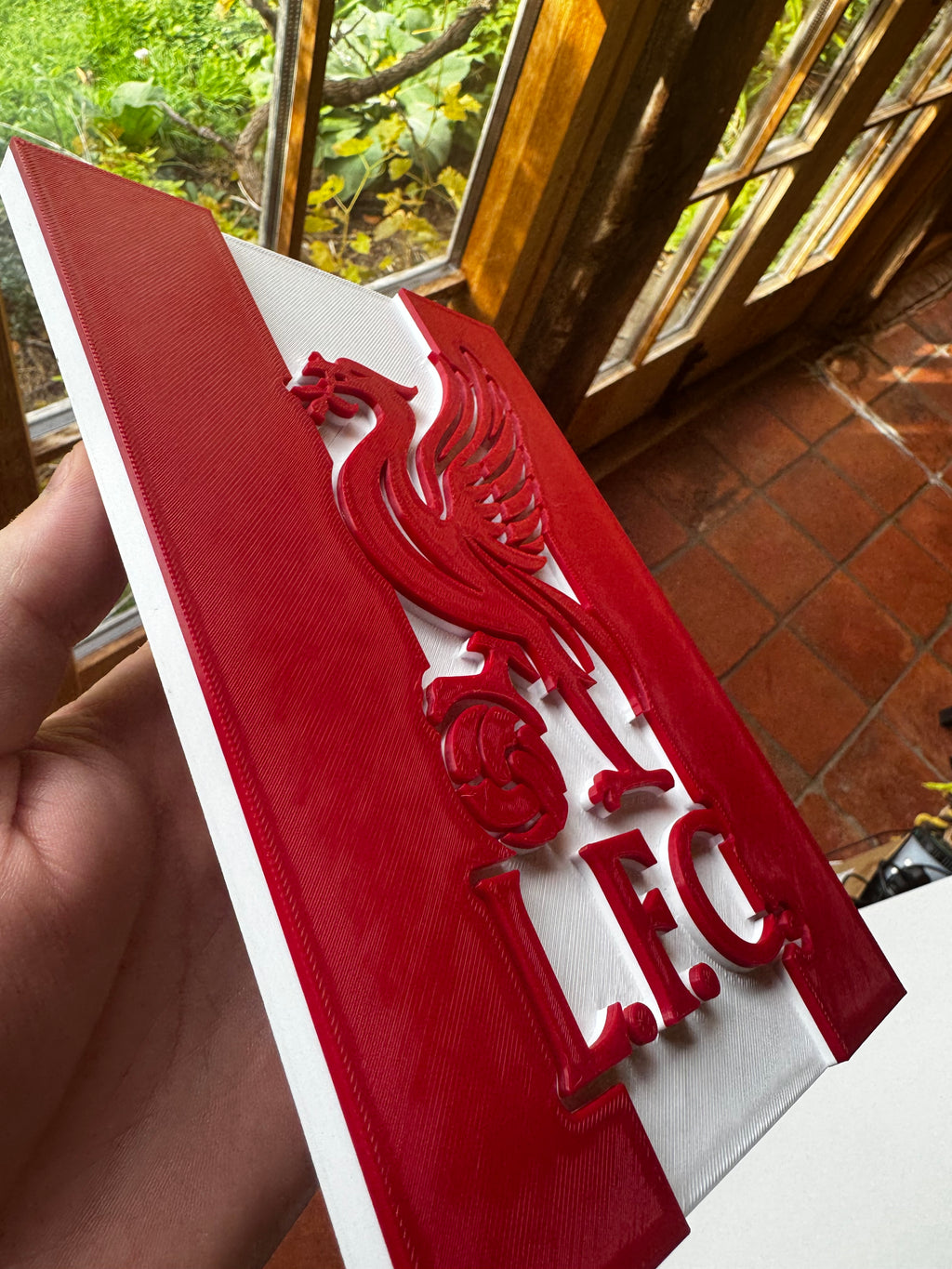 Liverpool FC Liver Bird 3D Wall Plaque – Red & White Football Display
