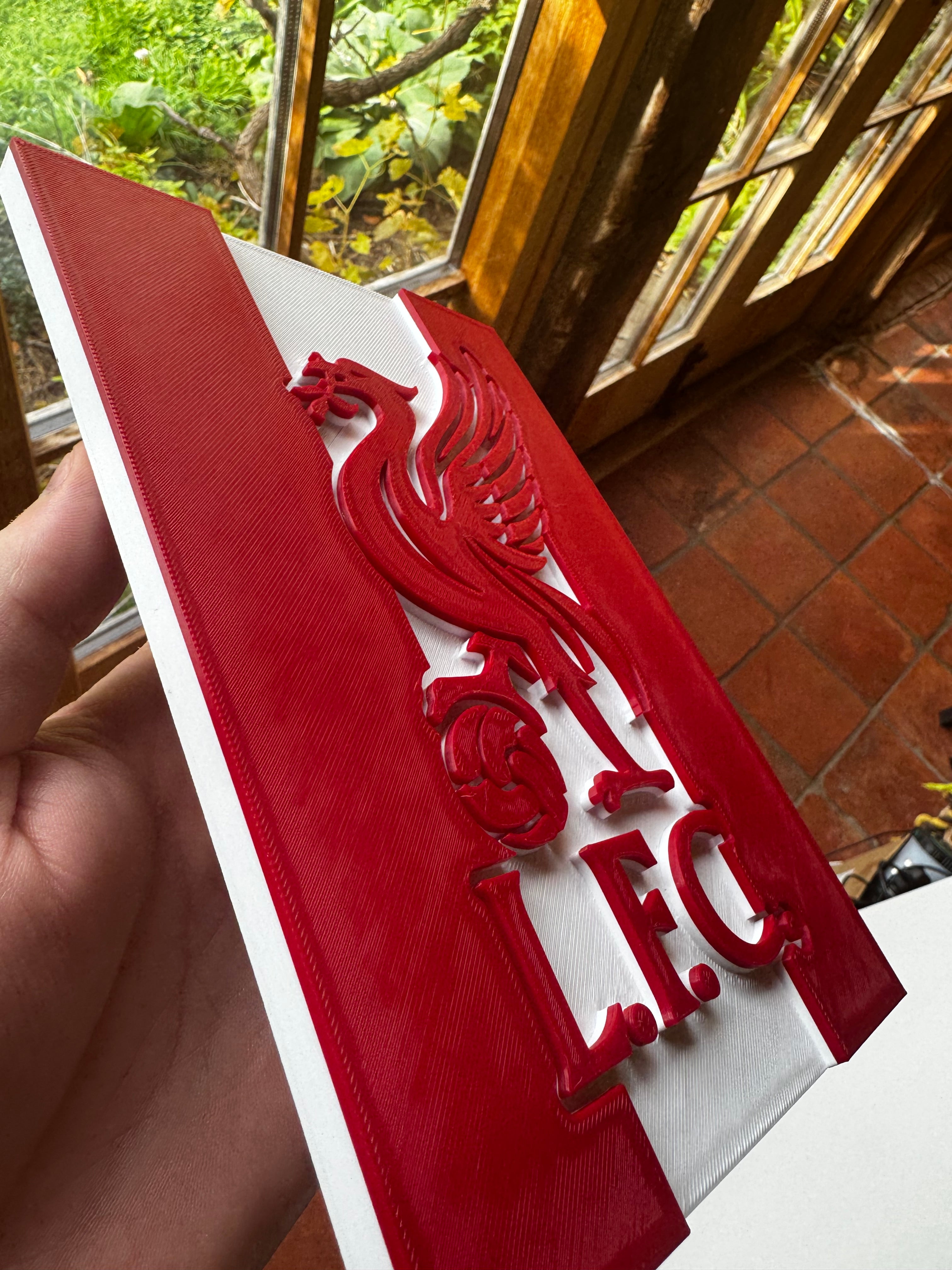 Liverpool FC Liver Bird 3D Wall Plaque – Red & White Football Display