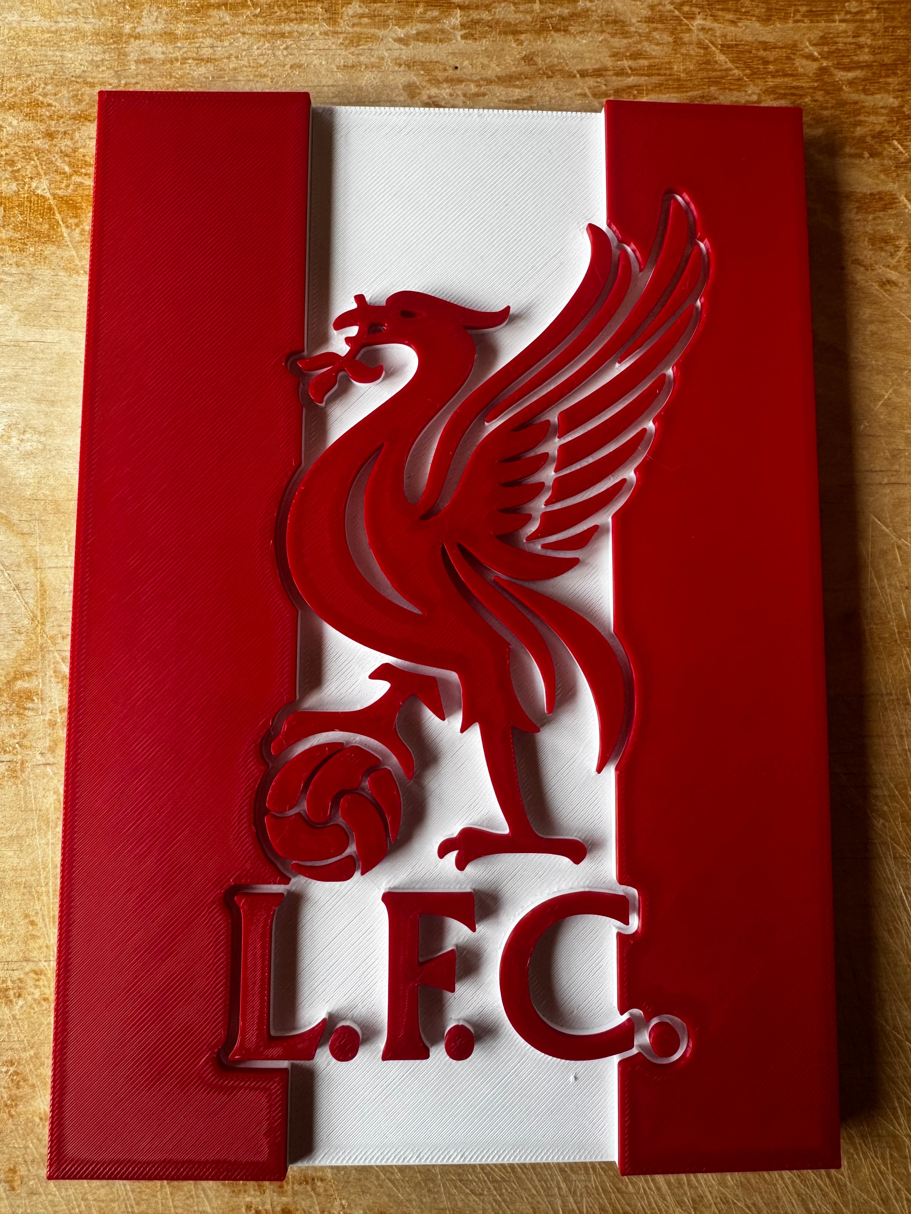 Liverpool FC Liver Bird 3D Wall Plaque – Red & White Football Display