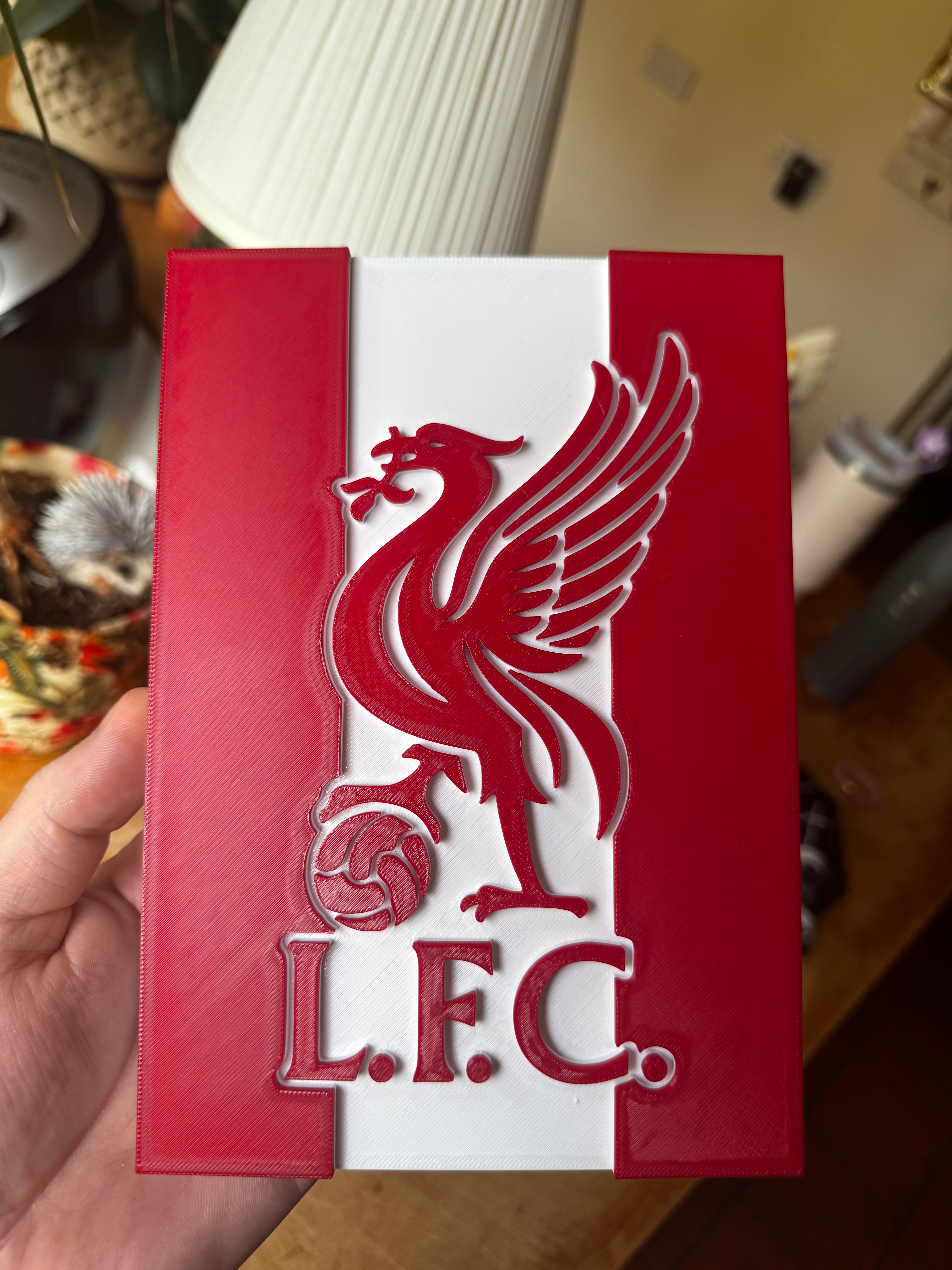 Liverpool FC Liver Bird 3D Wall Plaque – Red & White Football Display