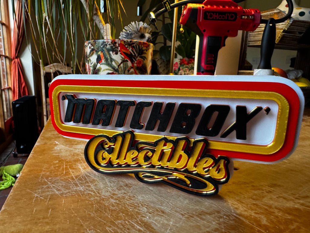 Matchbox Collectibles 3D Display Sign